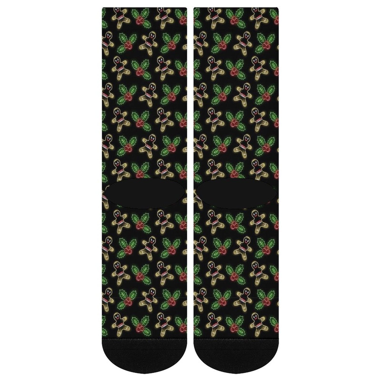 Neon Gingerbread Man Prined socks Gifts for Men Women