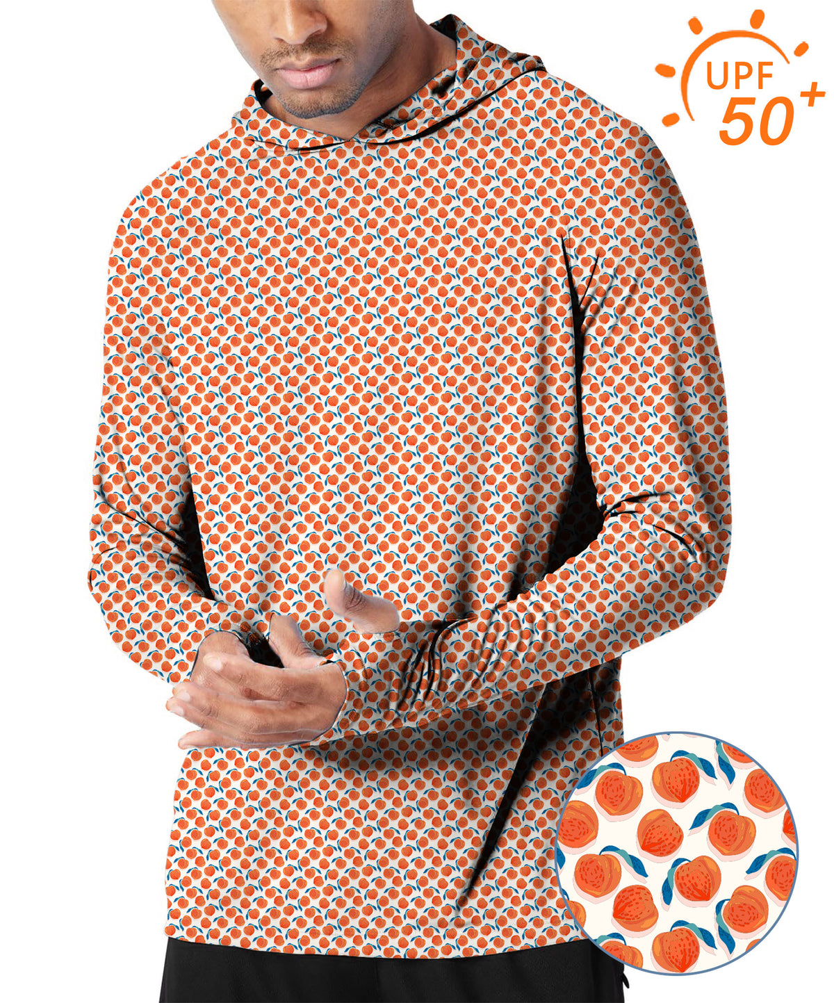 Men's Outdoor momo peach Golf Sun Protection Loose Fit  hoodies