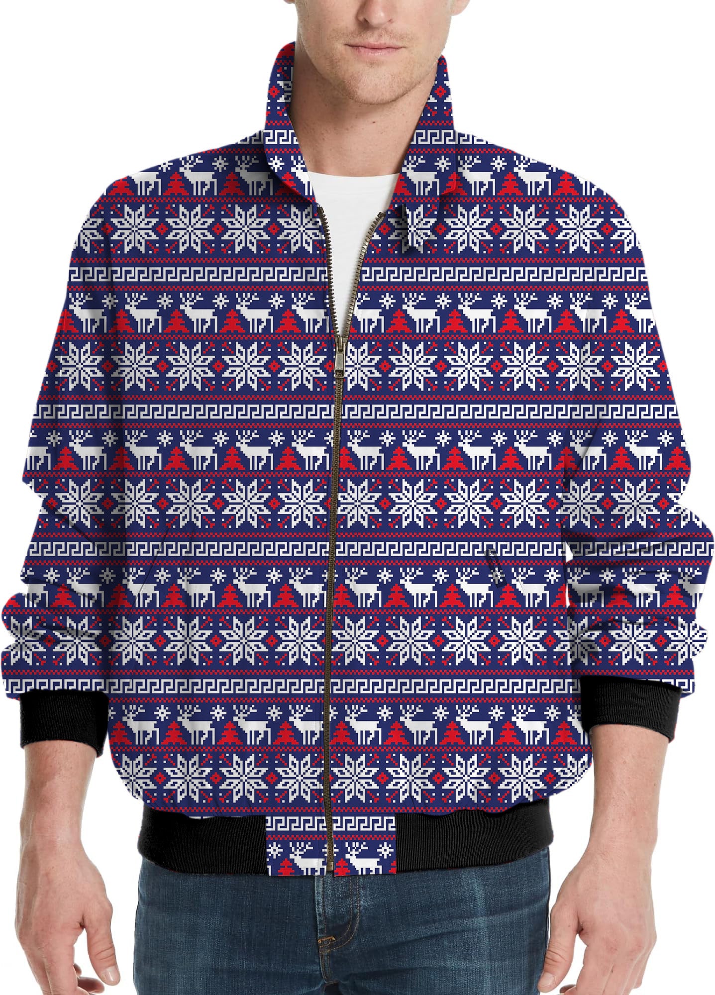 Winter Wonderland-Men's Golf Windbreaker Light Jacket