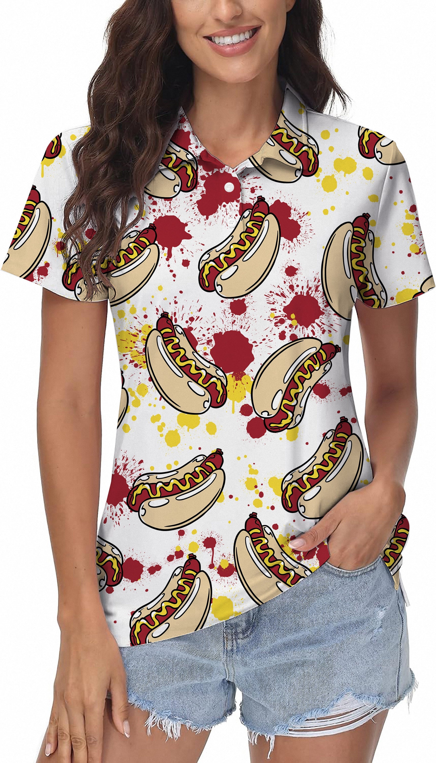 Hot Dog Women's Golf Polo