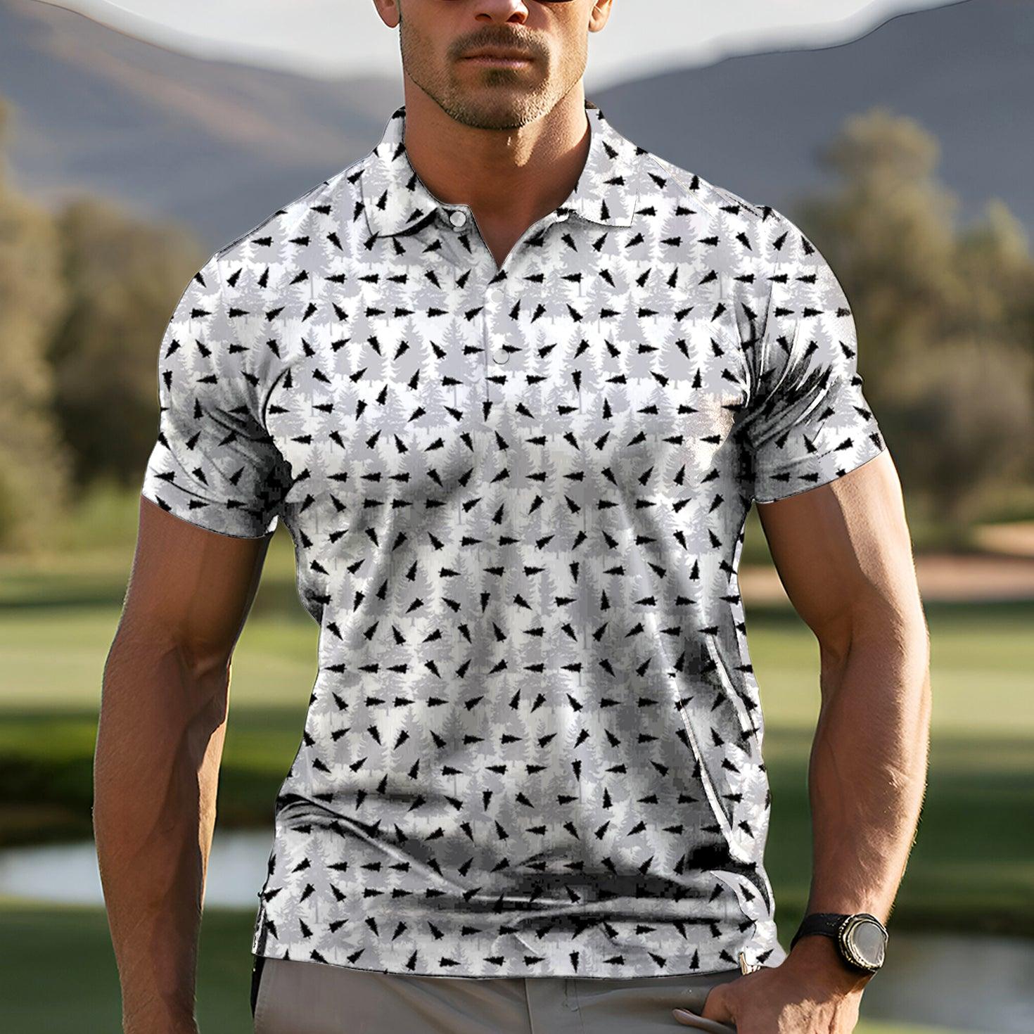 Men's pine golf polo