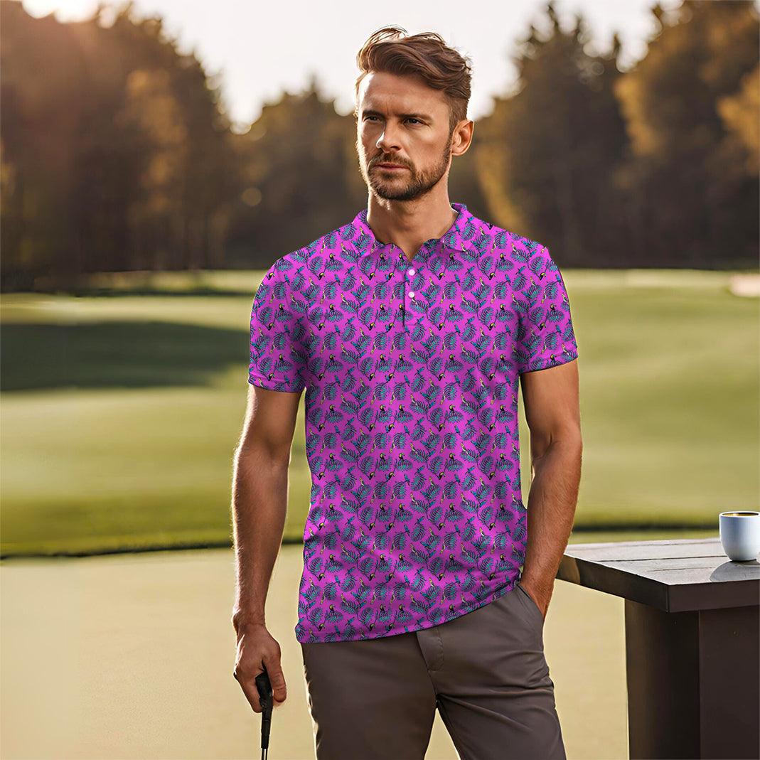 Men's Tropical Oasis golf polo