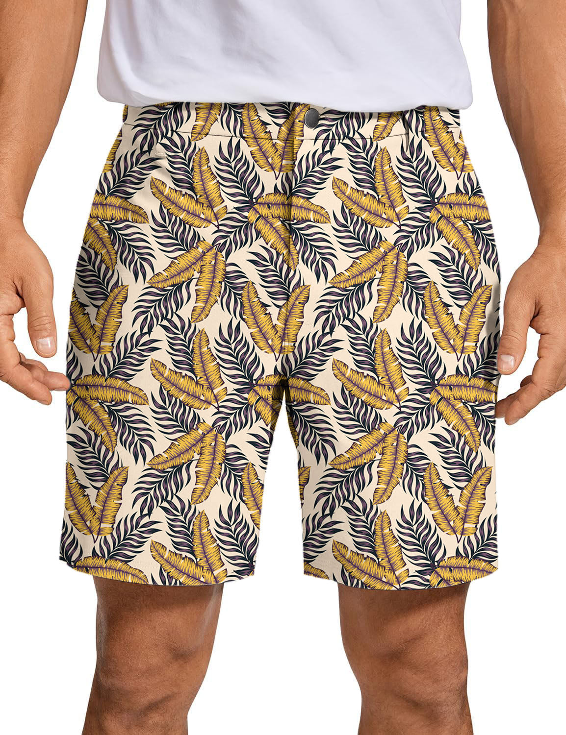 Men Golden Tropics Golf Shorts