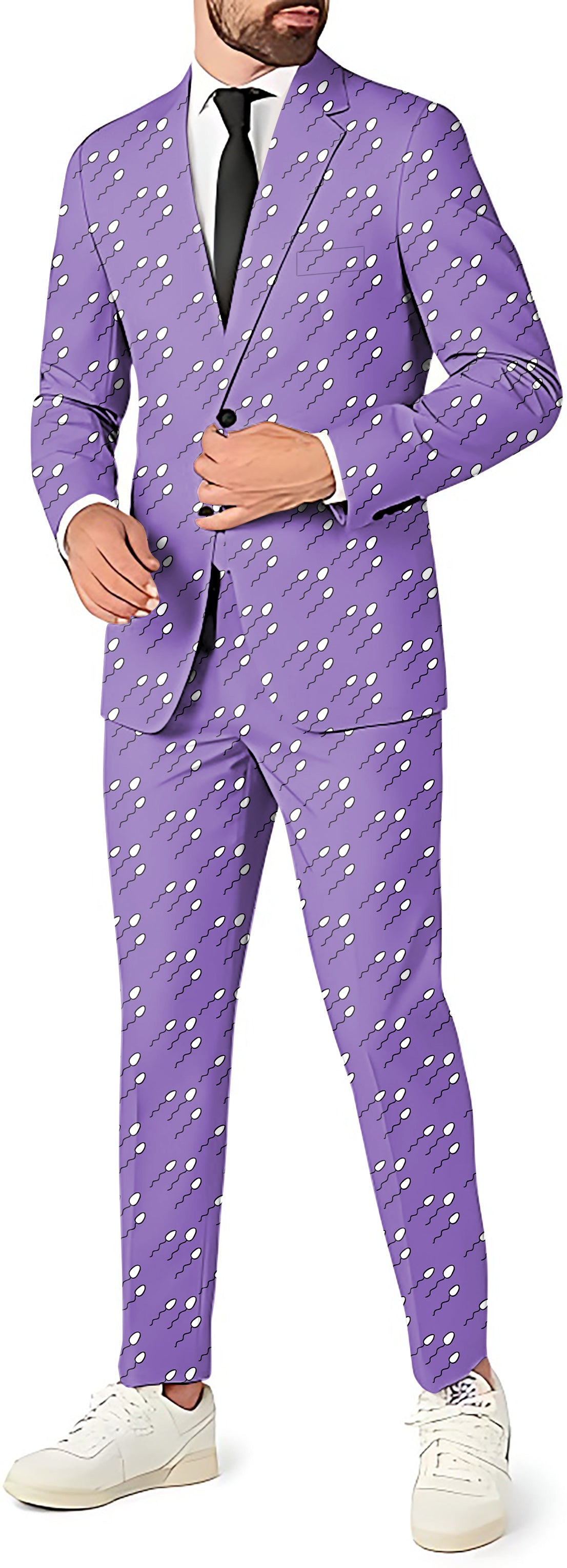 Abstract Sperm Lines Men's Party Costumes-Theme Party 2 or 3pcs Suit set-Blazer Pants & Vest