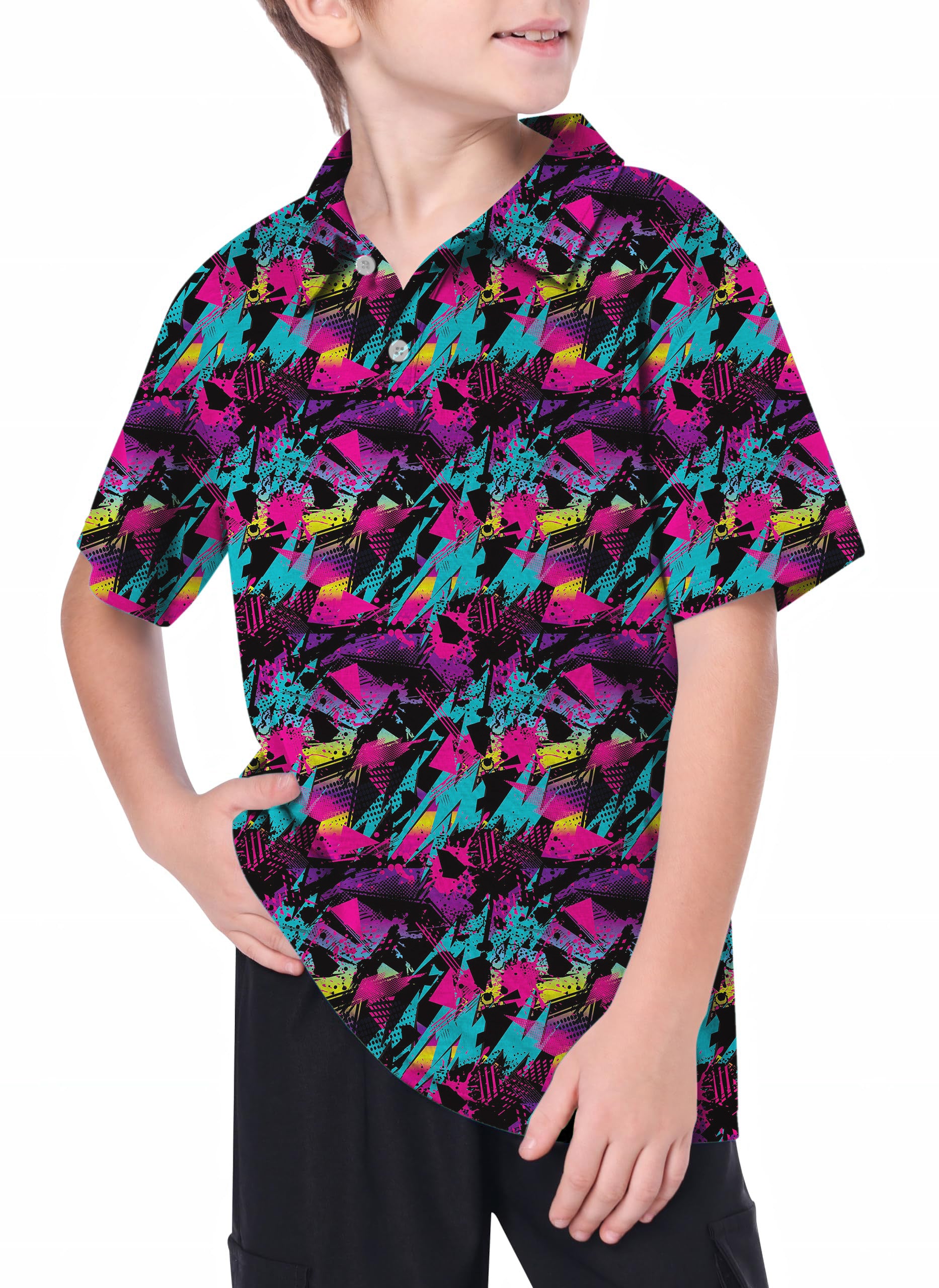 Youth Retro Golfer Golf Polo