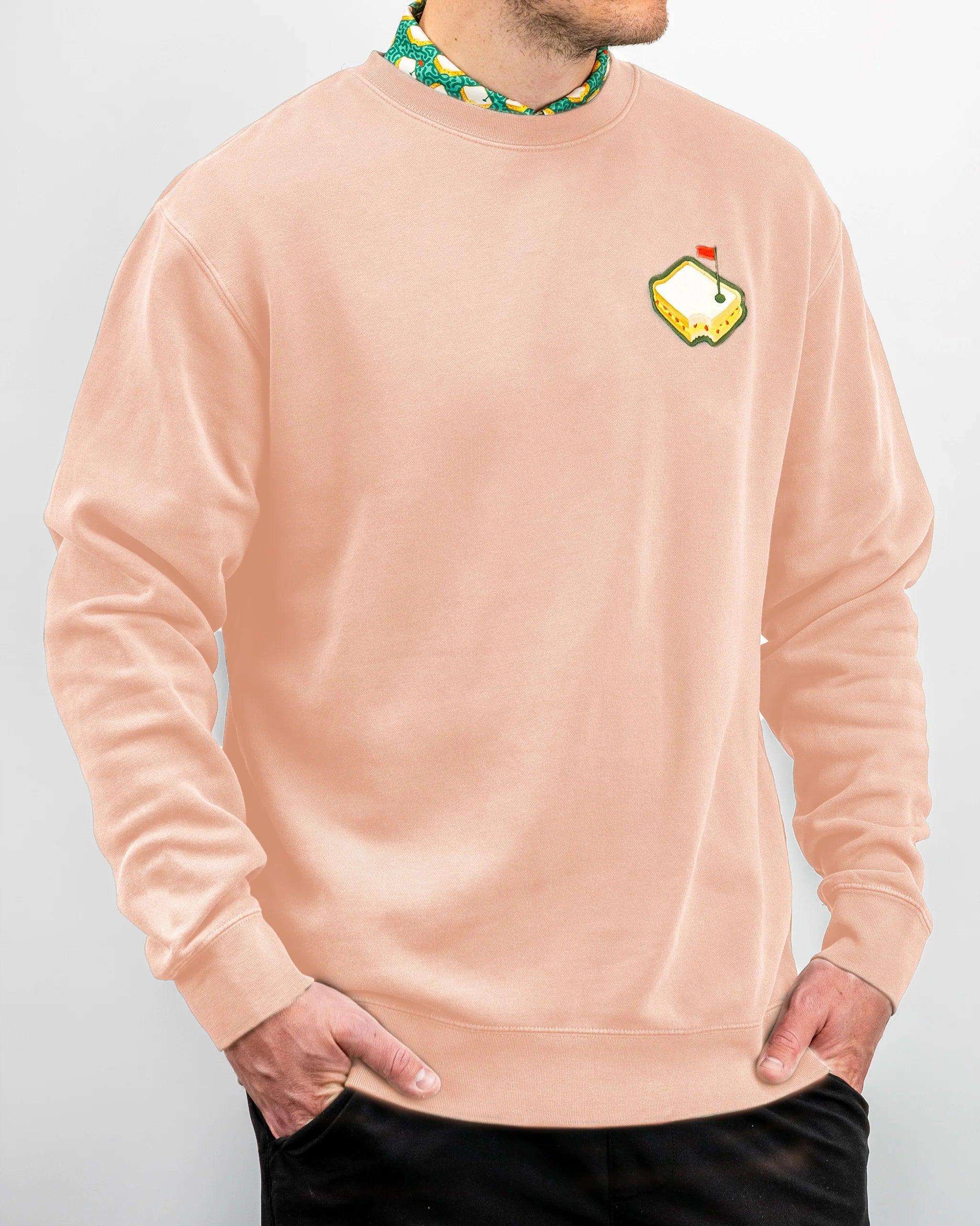 Cheese Sandwich Crew Neck Sandwich Flag Embroidered Round neck sweater outerwear