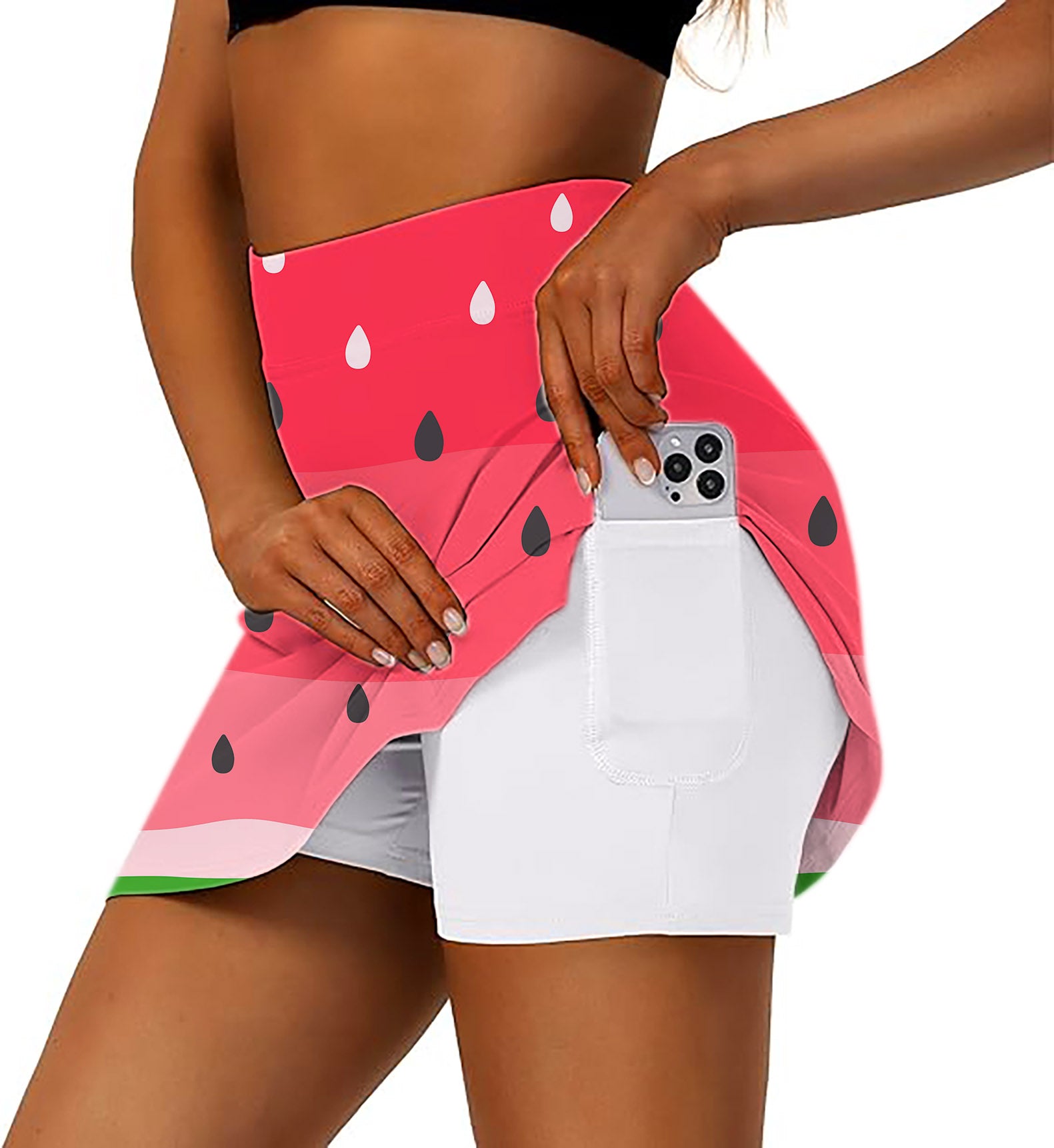 watermelon Women's Athletic Golf Skorts Flared Skirts