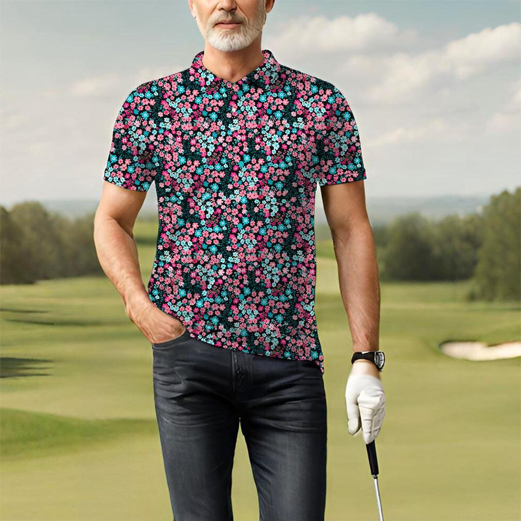 Men's Candy Blossoms golf polo