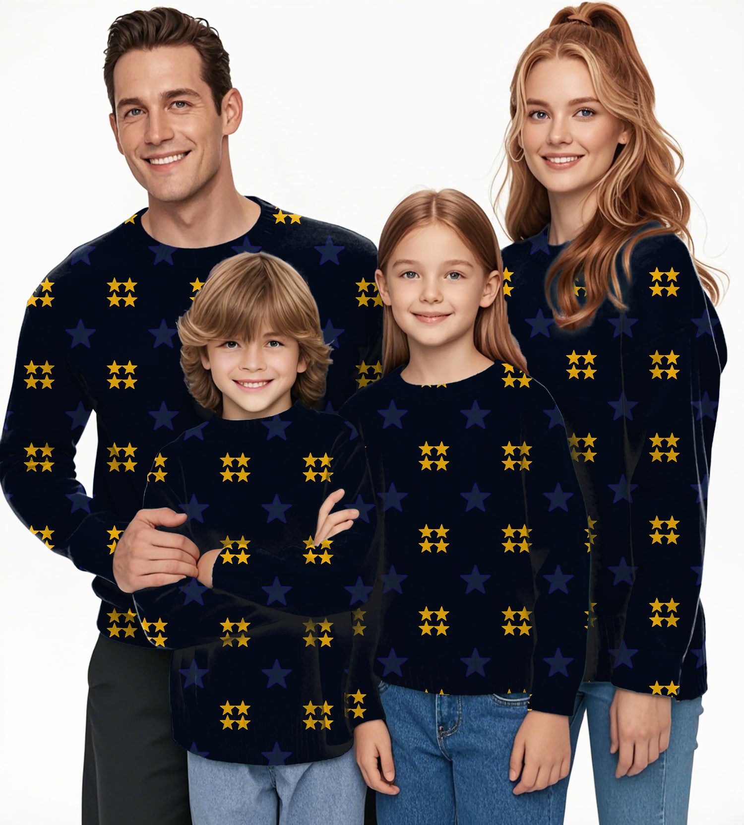 limited edition American Star Crewneck Pullover Ugly Sweater Men Women boy girl family