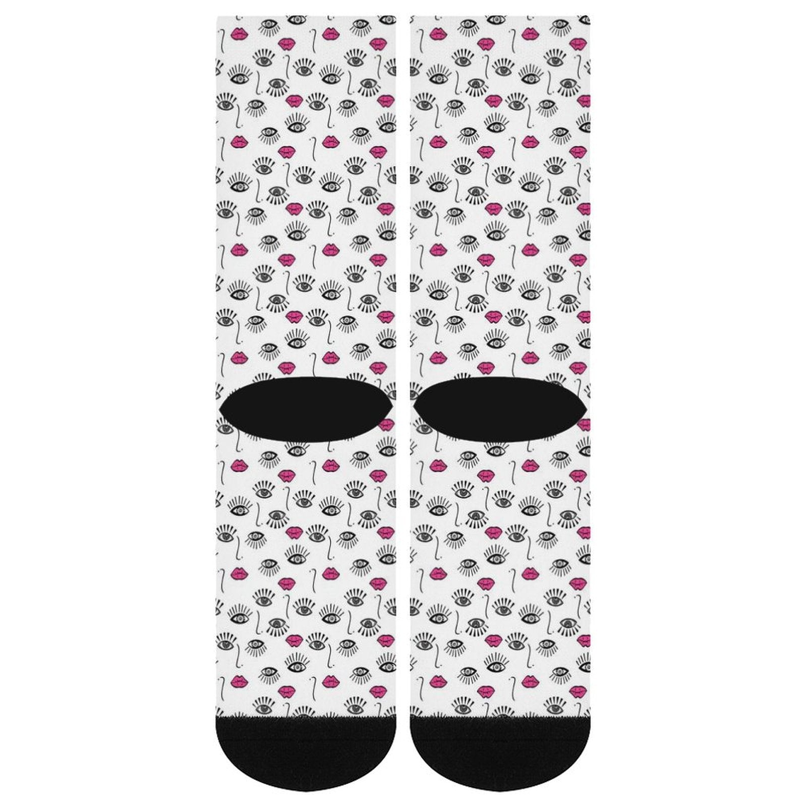 Sexy red lips Prined socks Gifts for Men Women