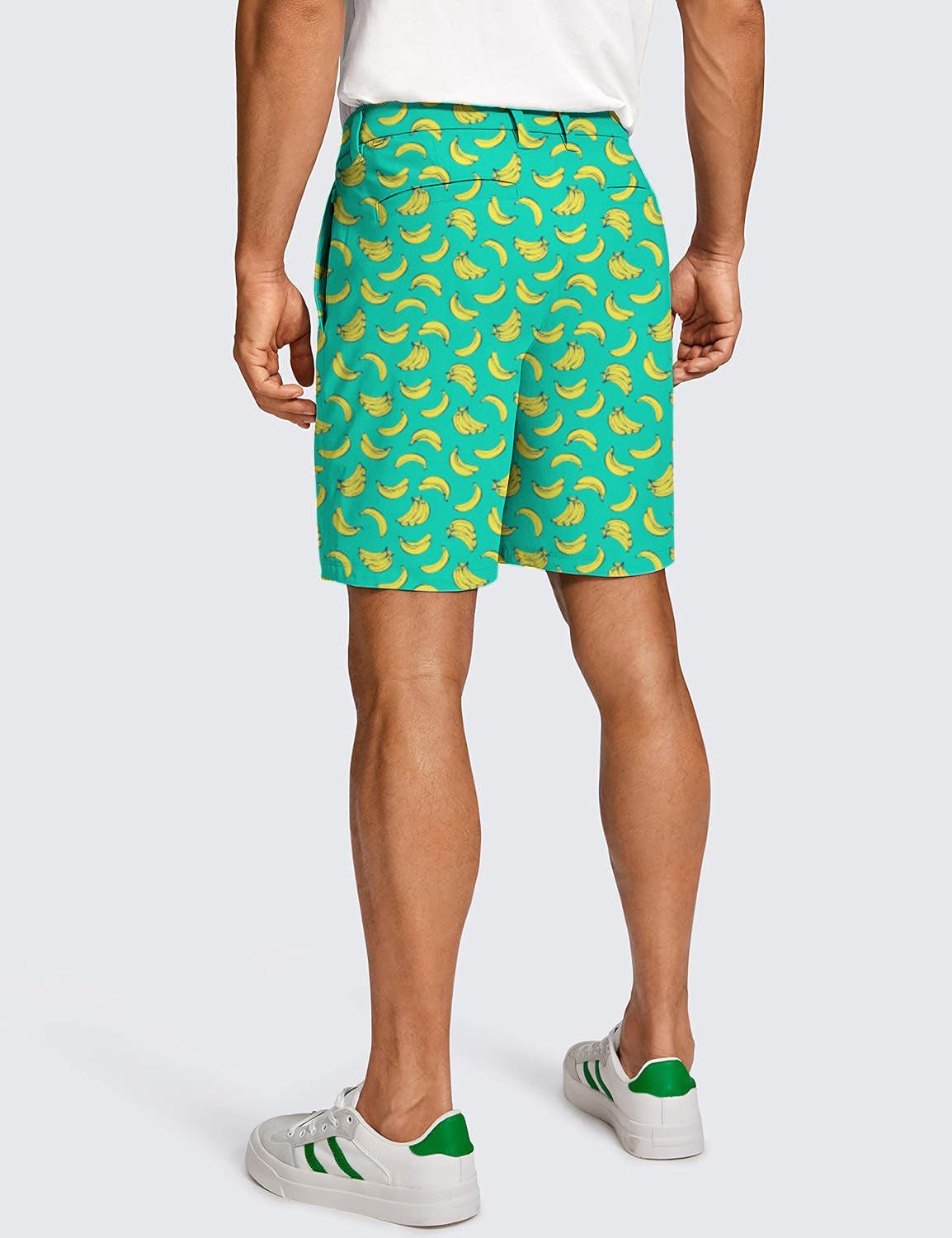 Men Banana Summer Golf Shorts