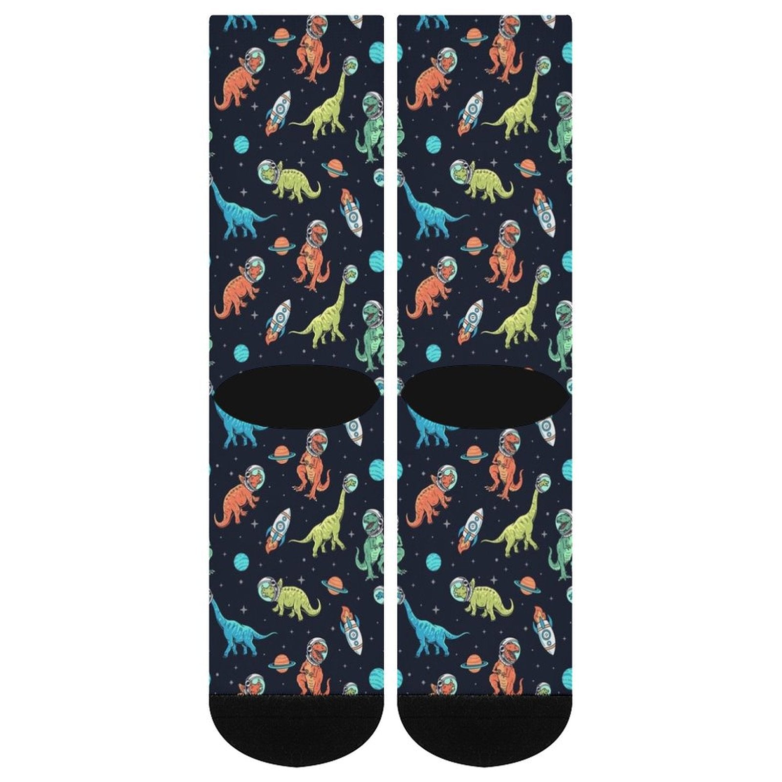 Space Dinosaur Prined socks Gifts for Men Women