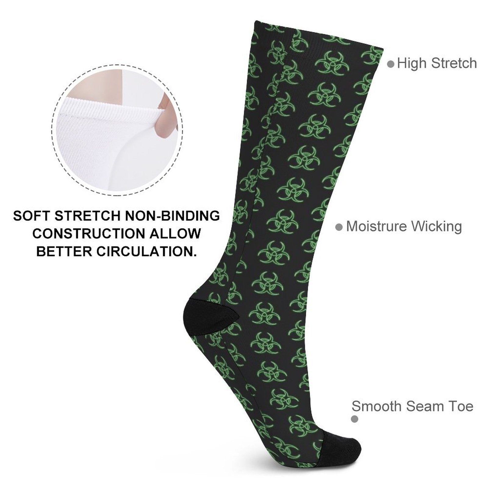 Hazardous Player Prined socks Gifts for Men Women