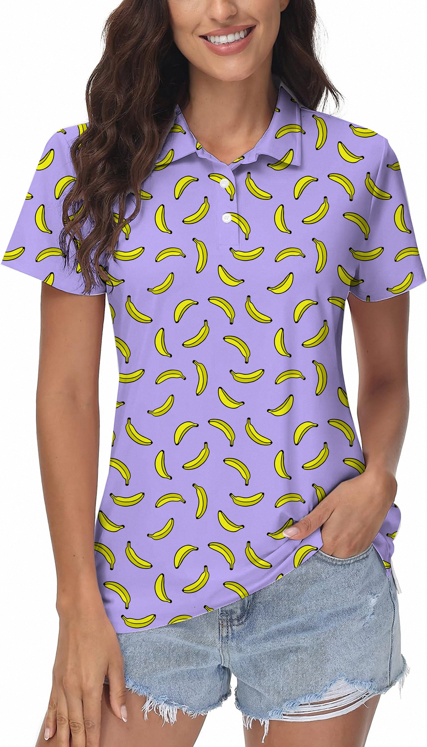 Taro Purple Banana Women's Golf Polo