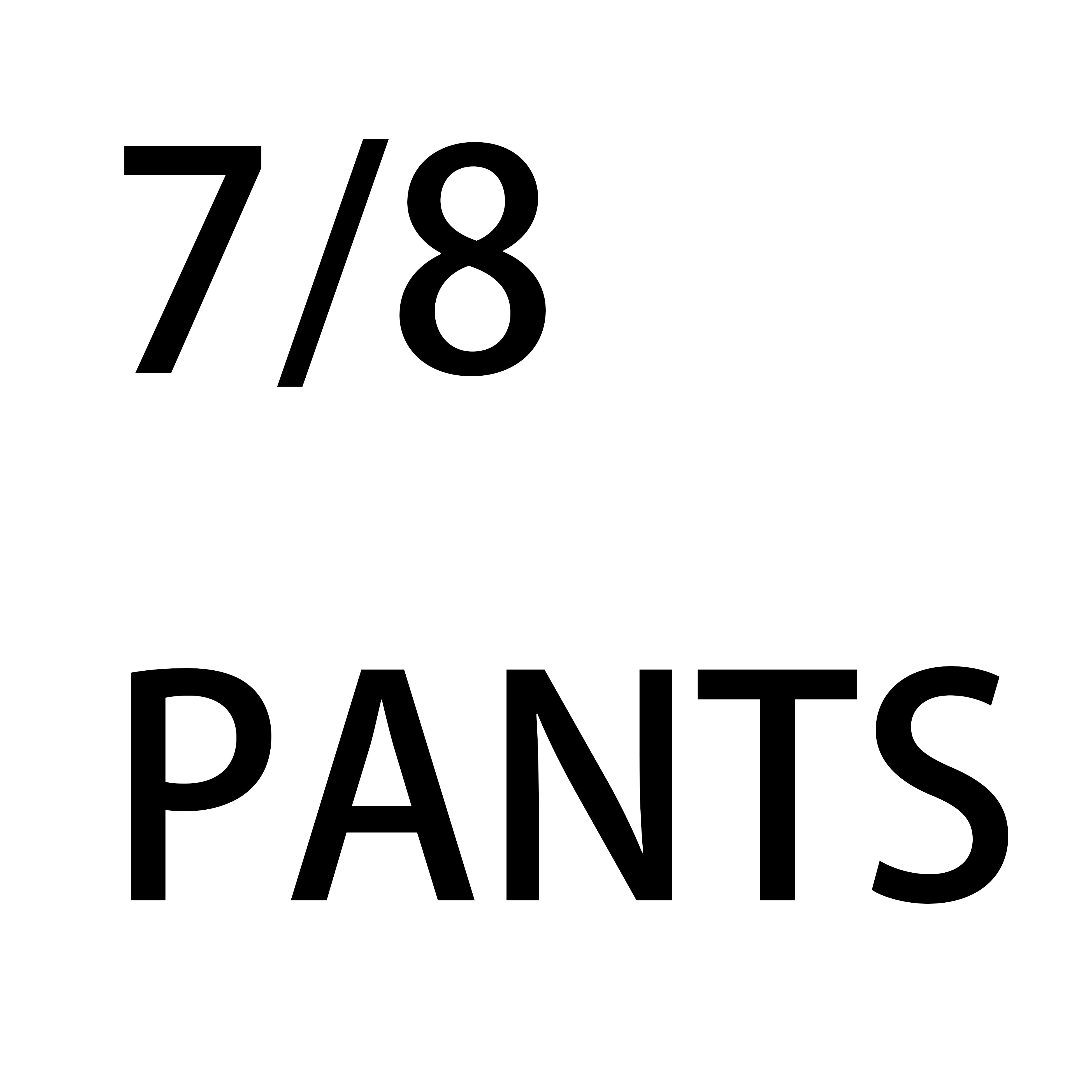 Women's 7/8 Stretch Ankle Golf Pants only