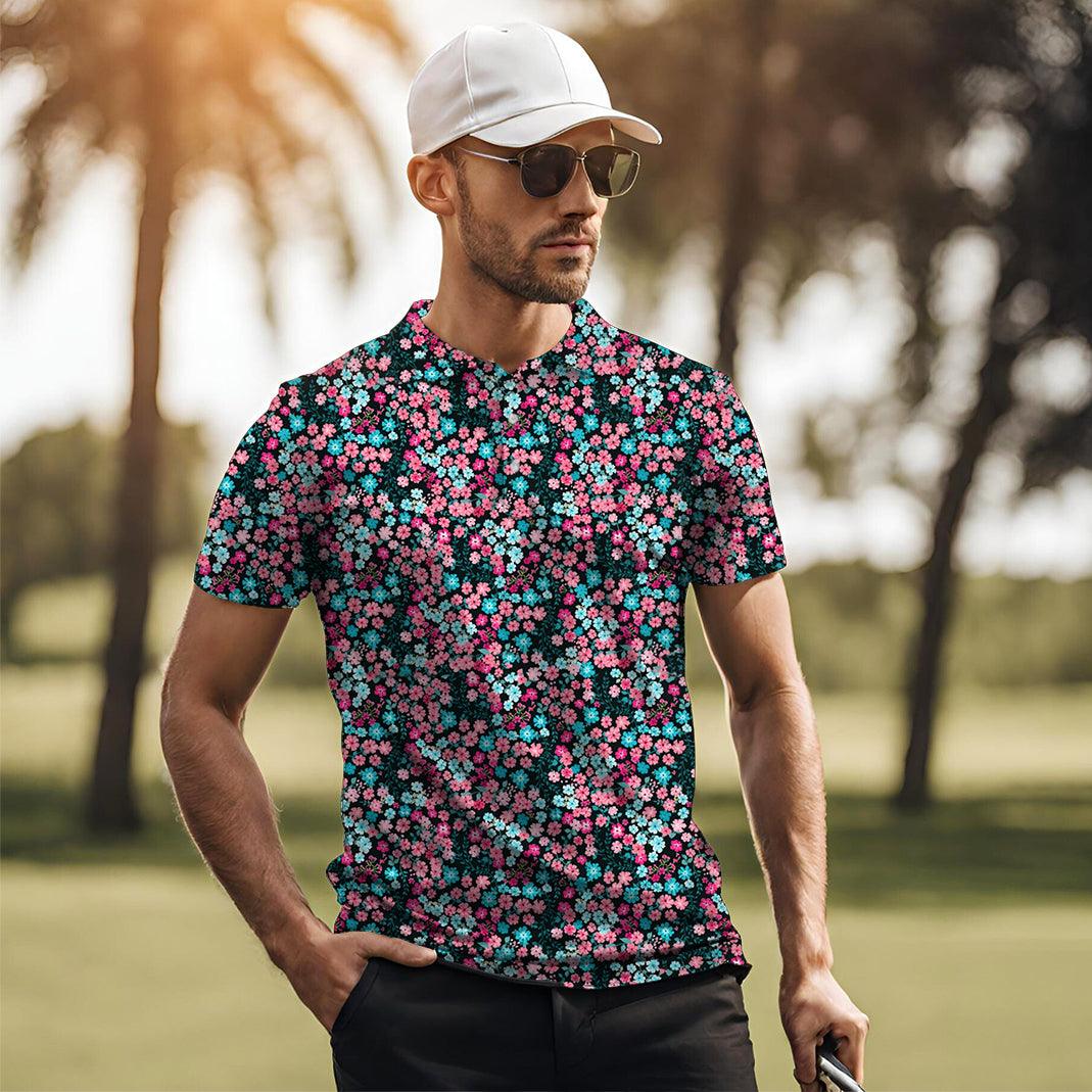 Men's Candy Blossoms golf polo