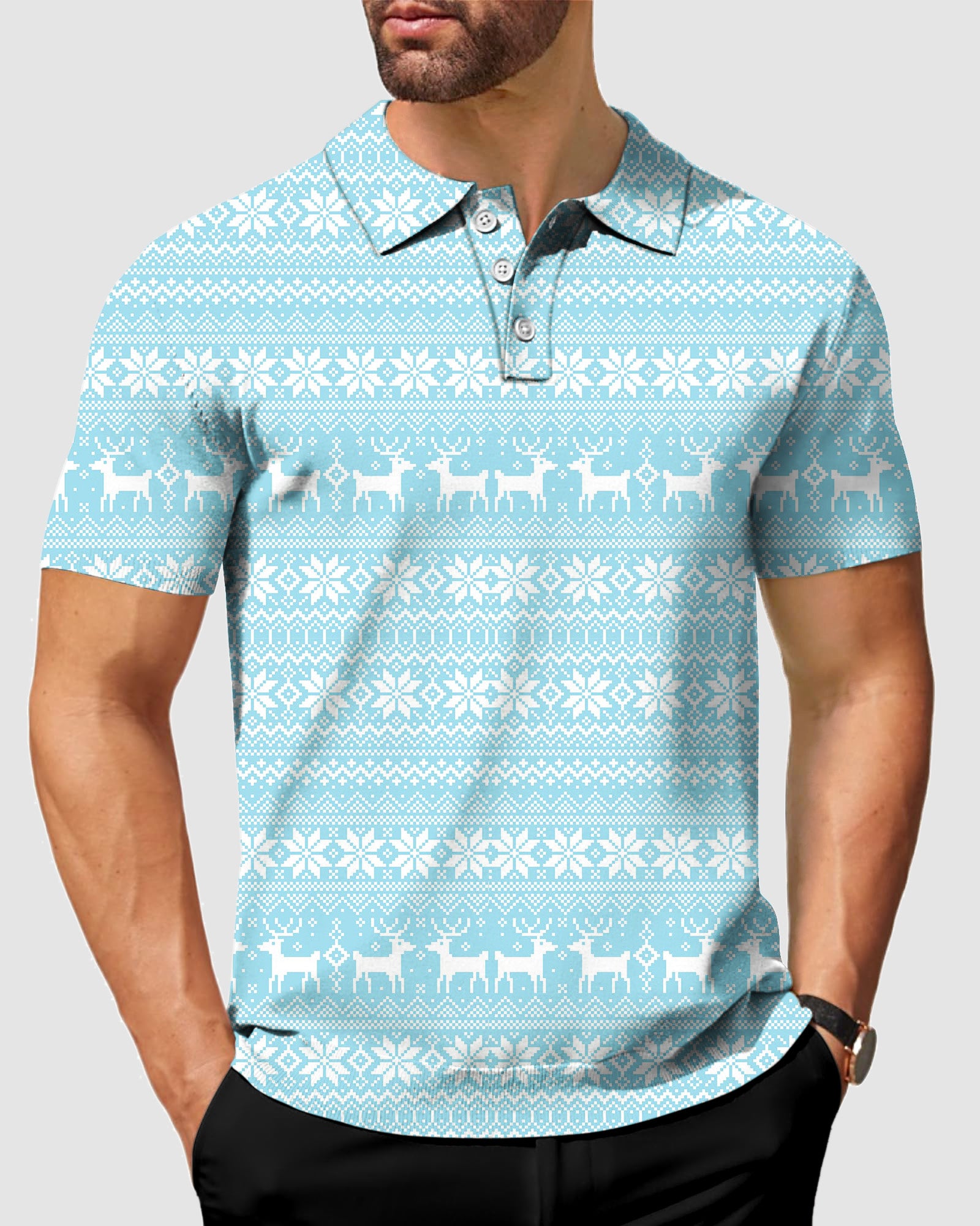 Men's Frozen Wonderland golf polo