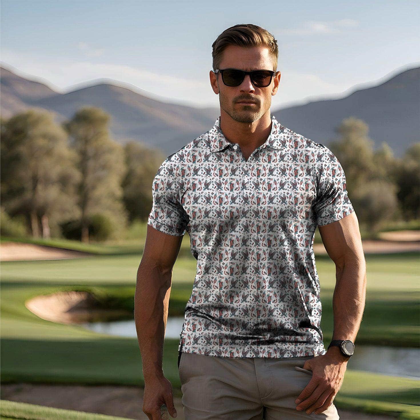 Men's Born in the USA golf polo