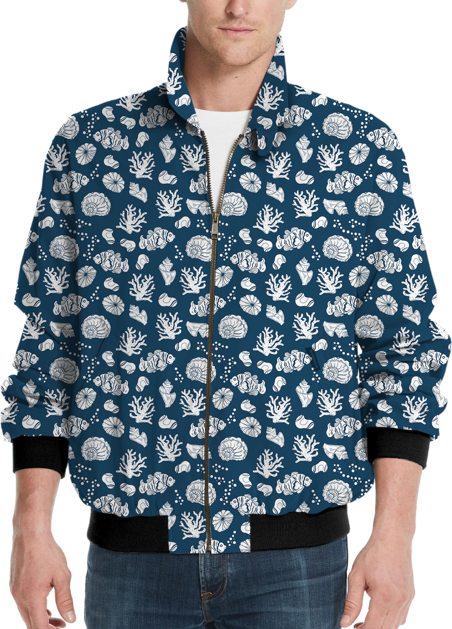 Tropical Fish-Men's Golf Windbreaker Light Jacket