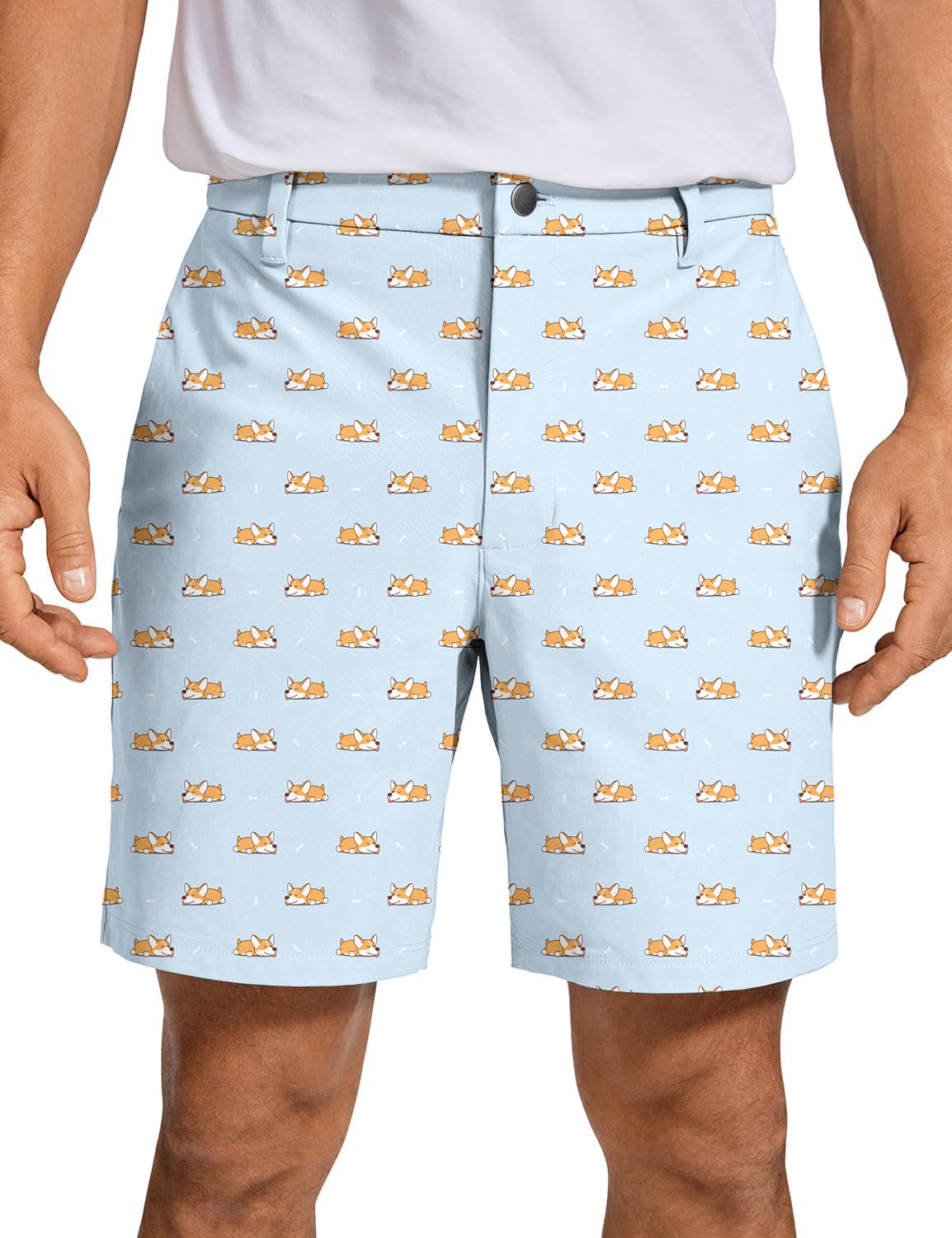 Men's Cute Corgi Golf Shorts