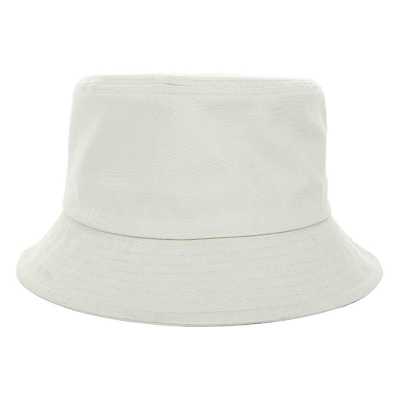 Khaki customized embroidered name bucket hat with durable cotton fabric and wide brim for sun protection