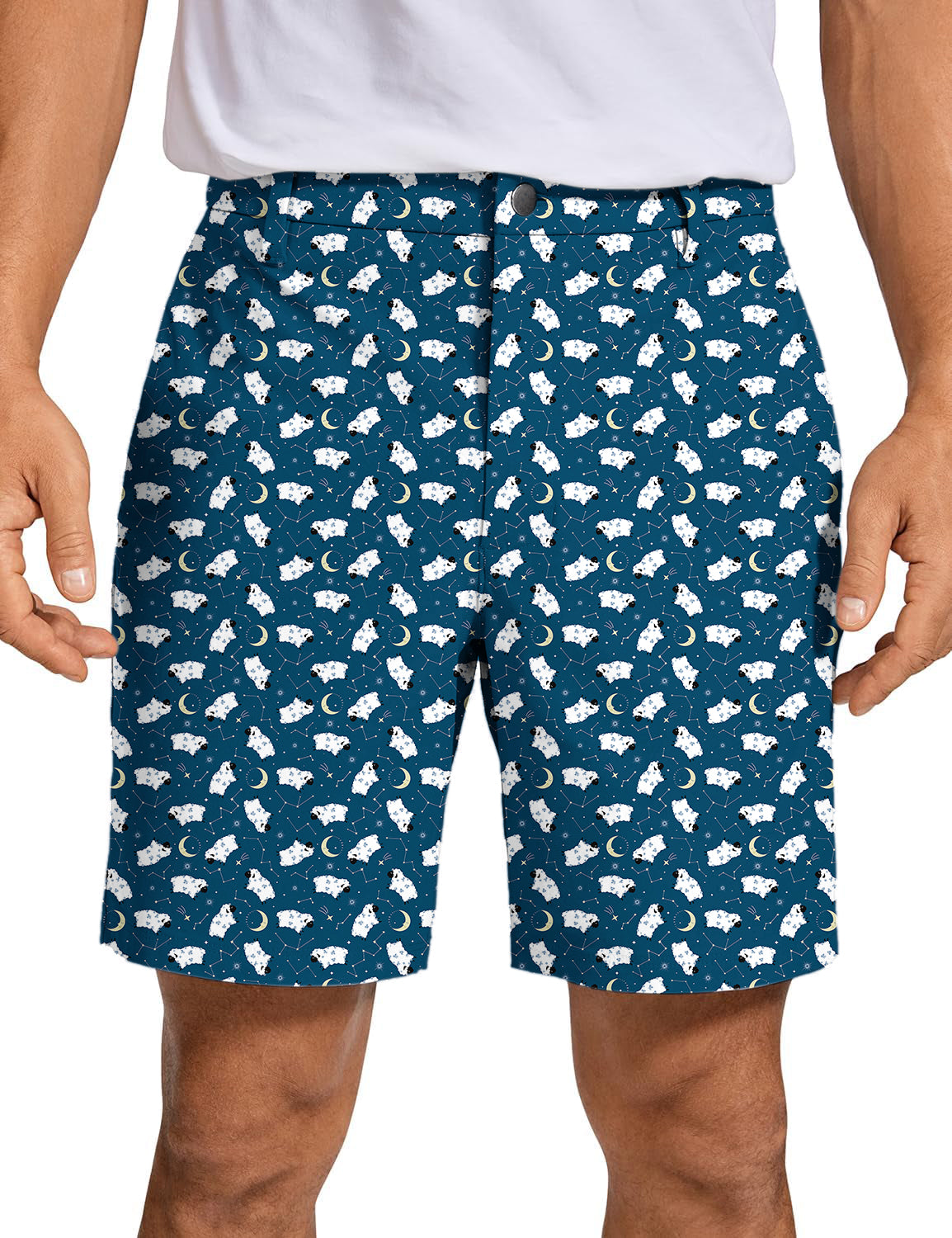 Men's Counting Sheep Golf Shorts