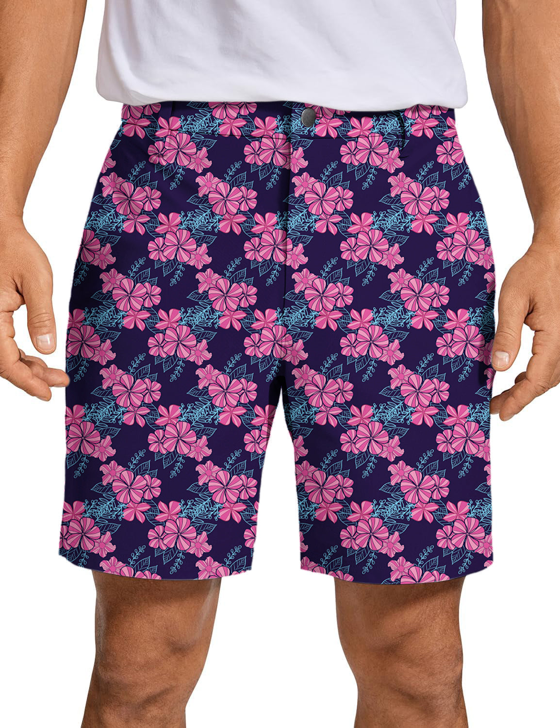 Men Blossom Burst Golf Shorts