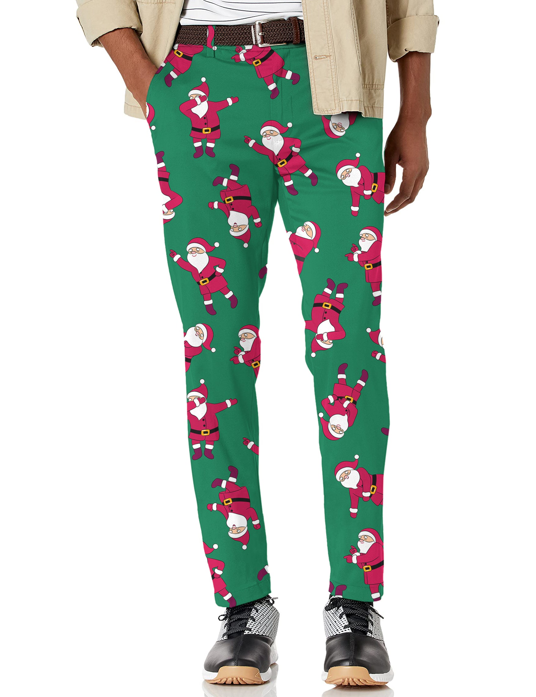 Men's Christmas Santa Stretch Golf Pants