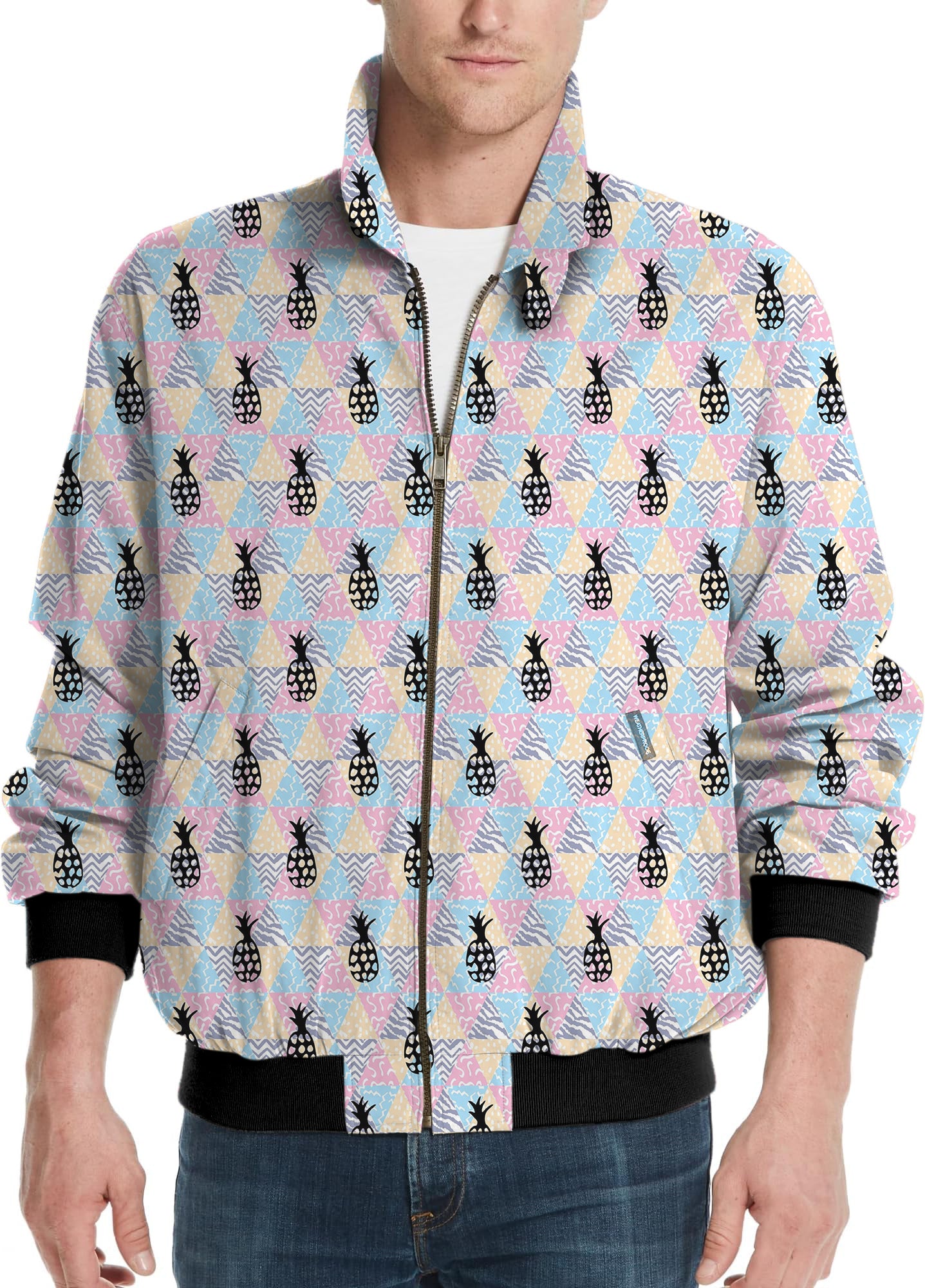 Pineapple Paradise-Men's Golf Windbreaker Light Jacket