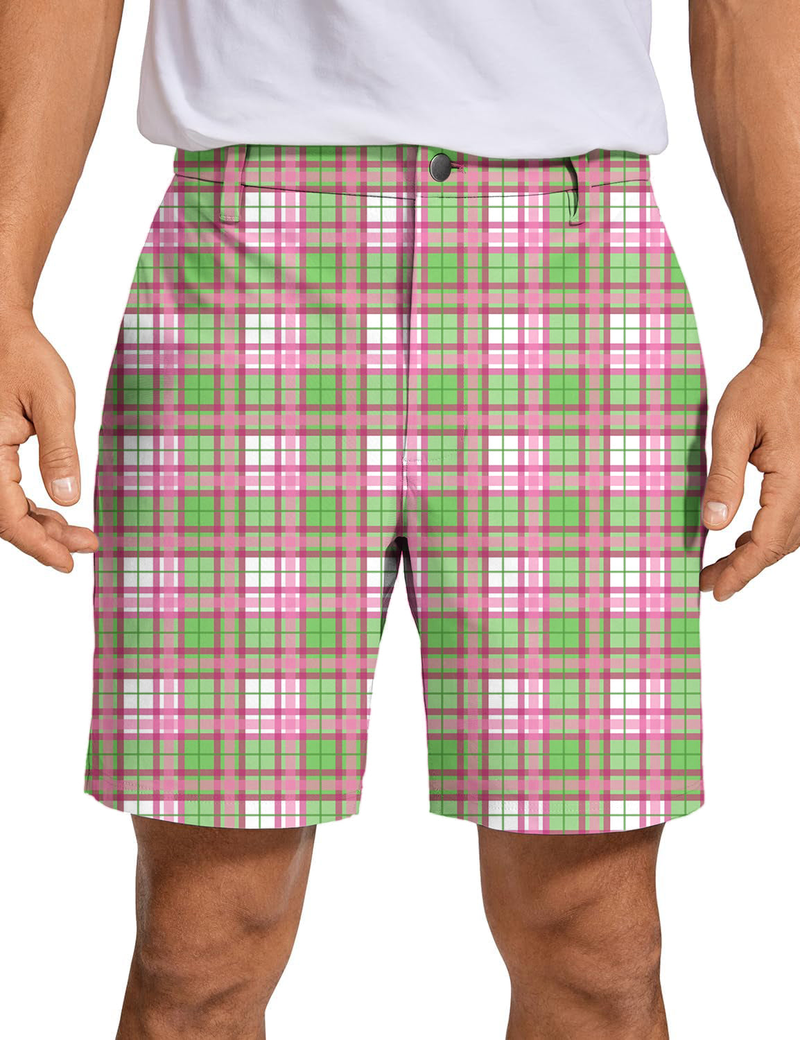 Men's grid Golf Shorts