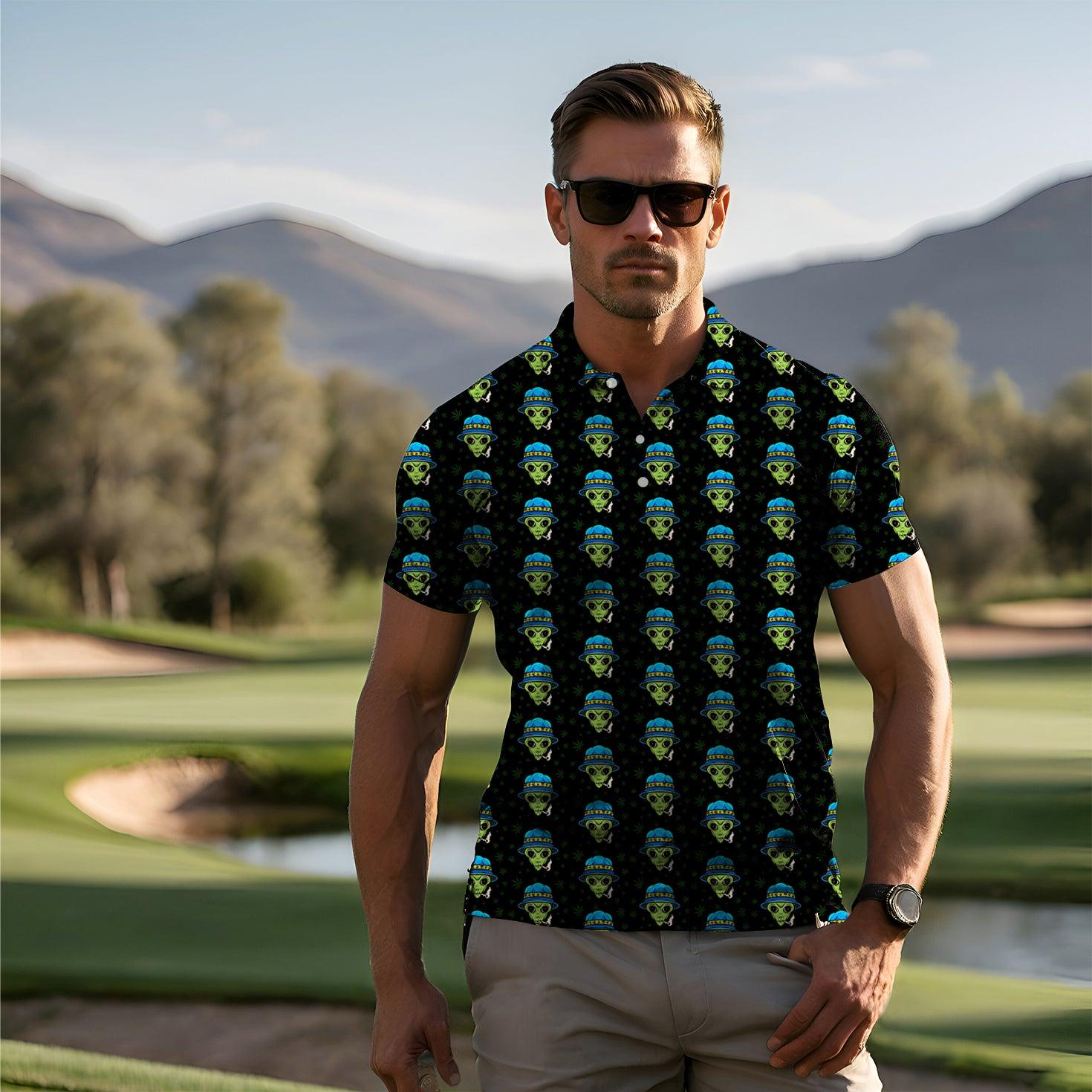 Men's Smokin' Galactic golf polo