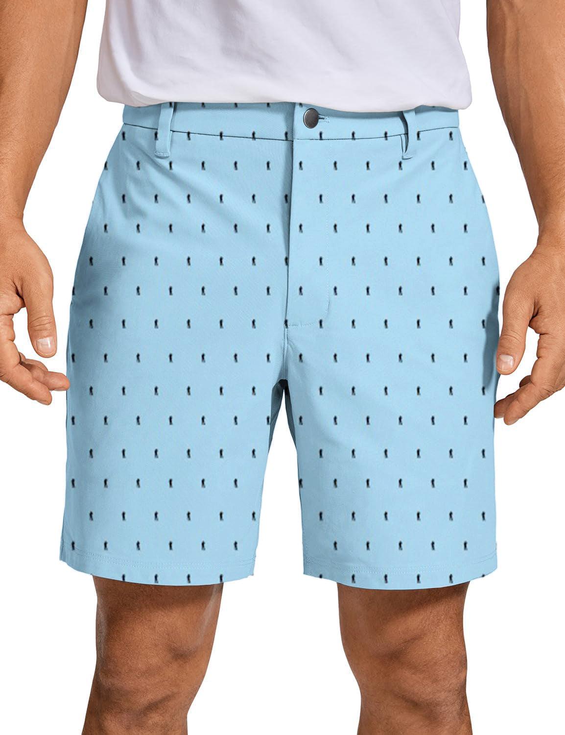 Men Beers on the course ocean color Golf Shorts