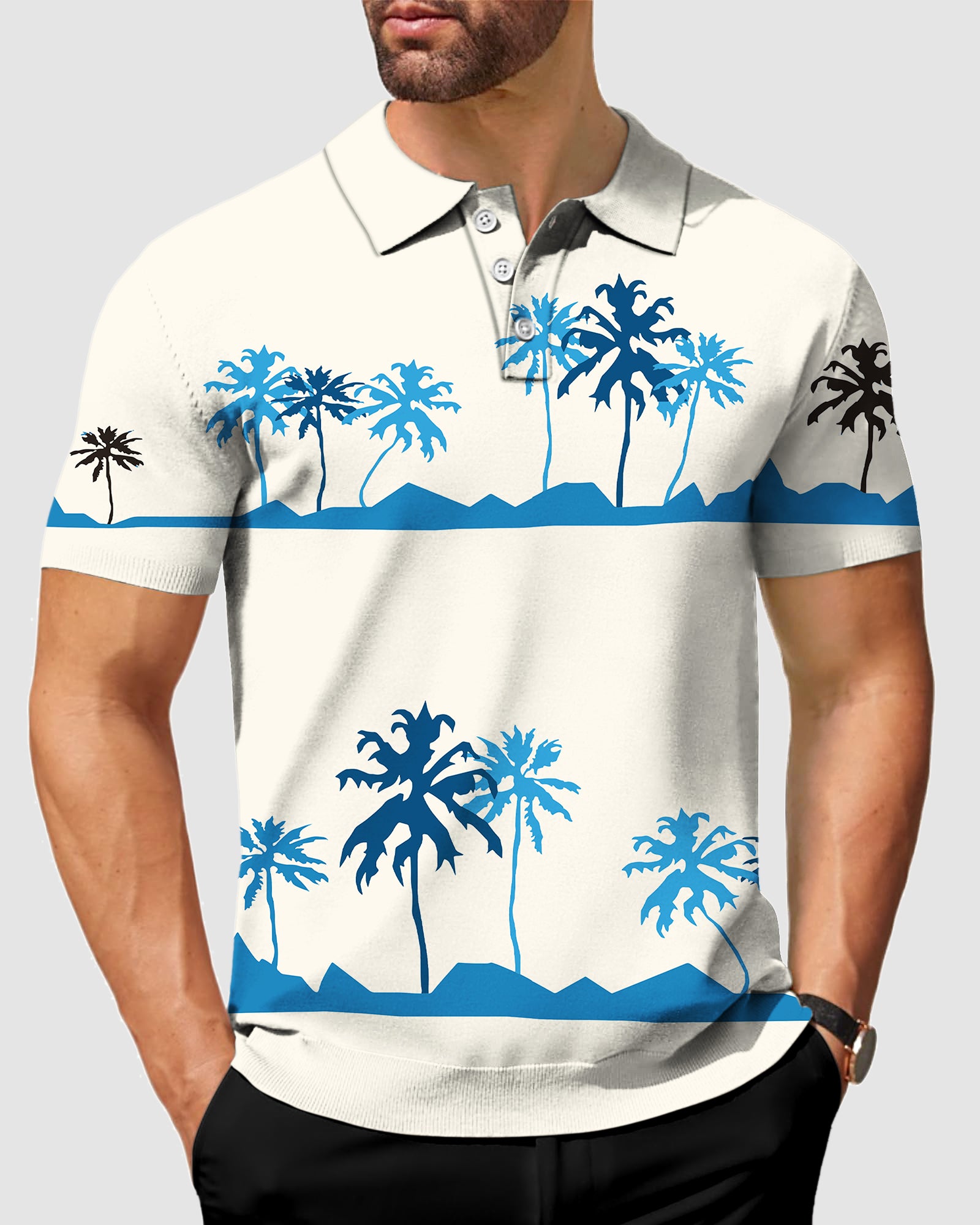 Men's palm tree Polo