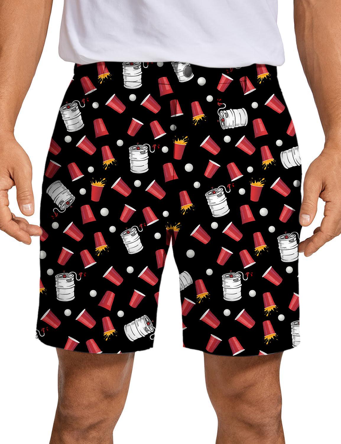 Men Kegs & Cups Golf Shorts