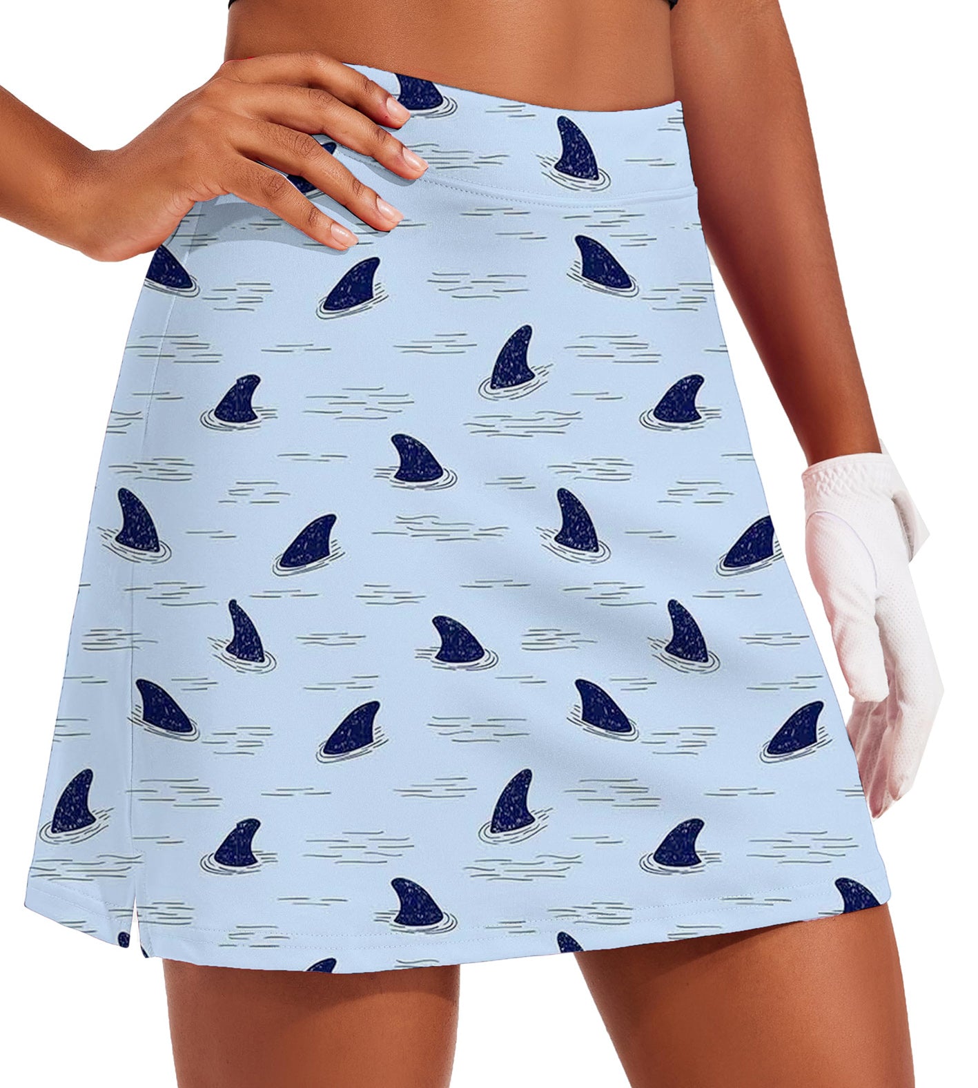 Women's Sharks Below Golf Skirts Inner Shorts Pocket