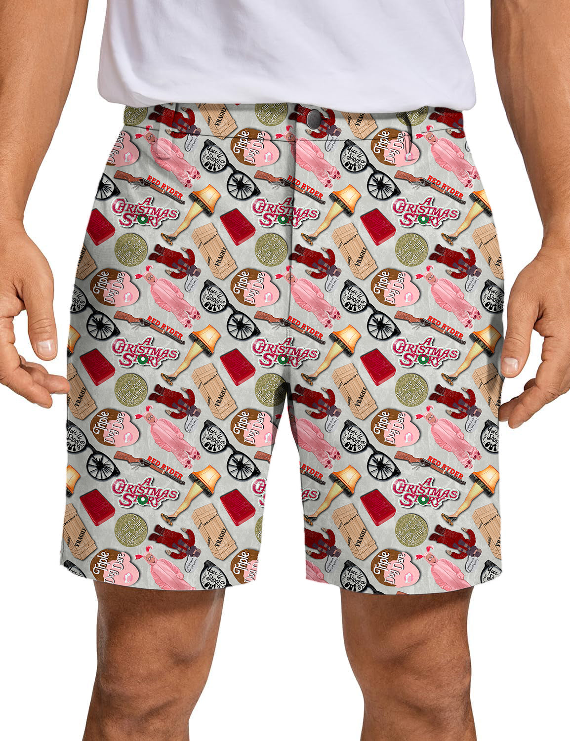 Men's Christmas Story Golf Shorts