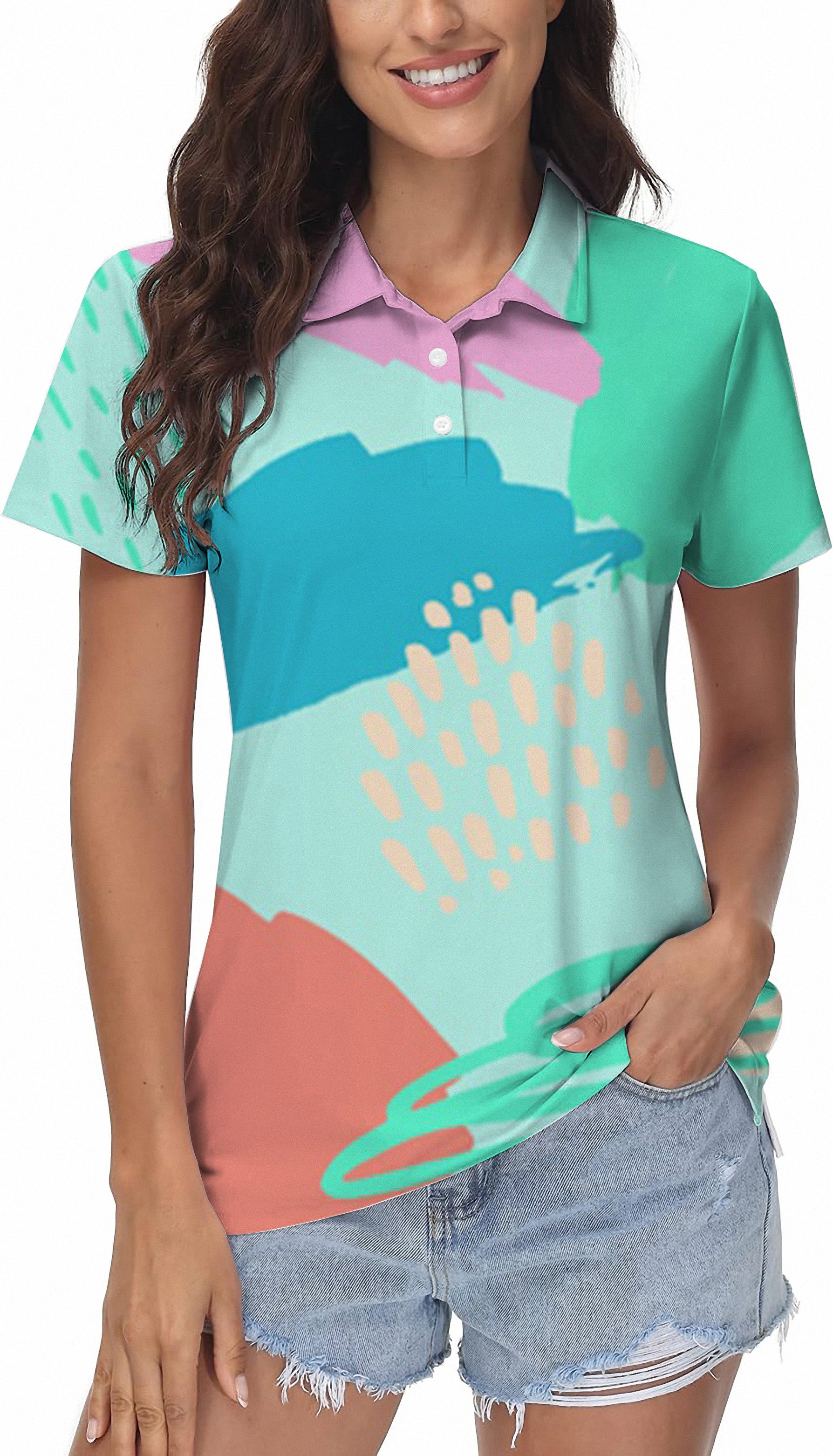 Women's Graffiti Golf Polo