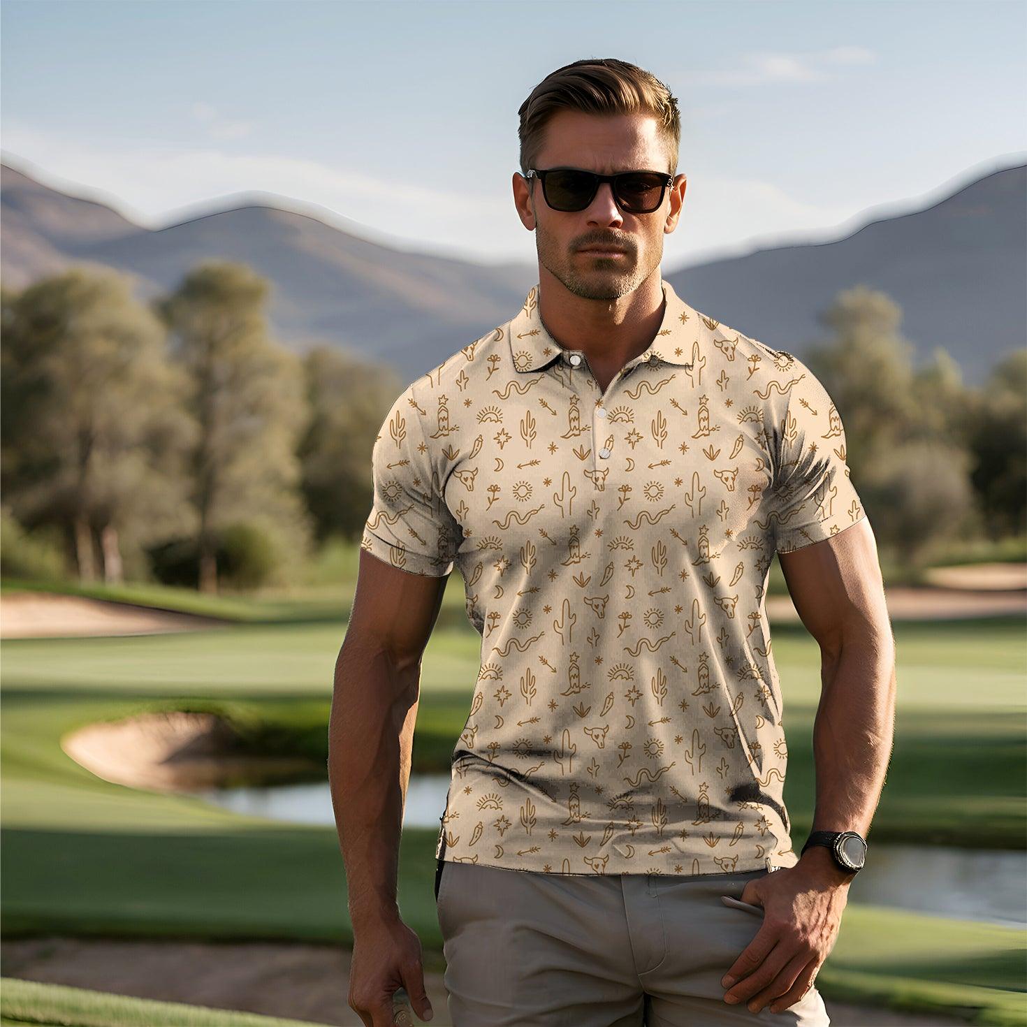 Men's Western Vibes golf polo