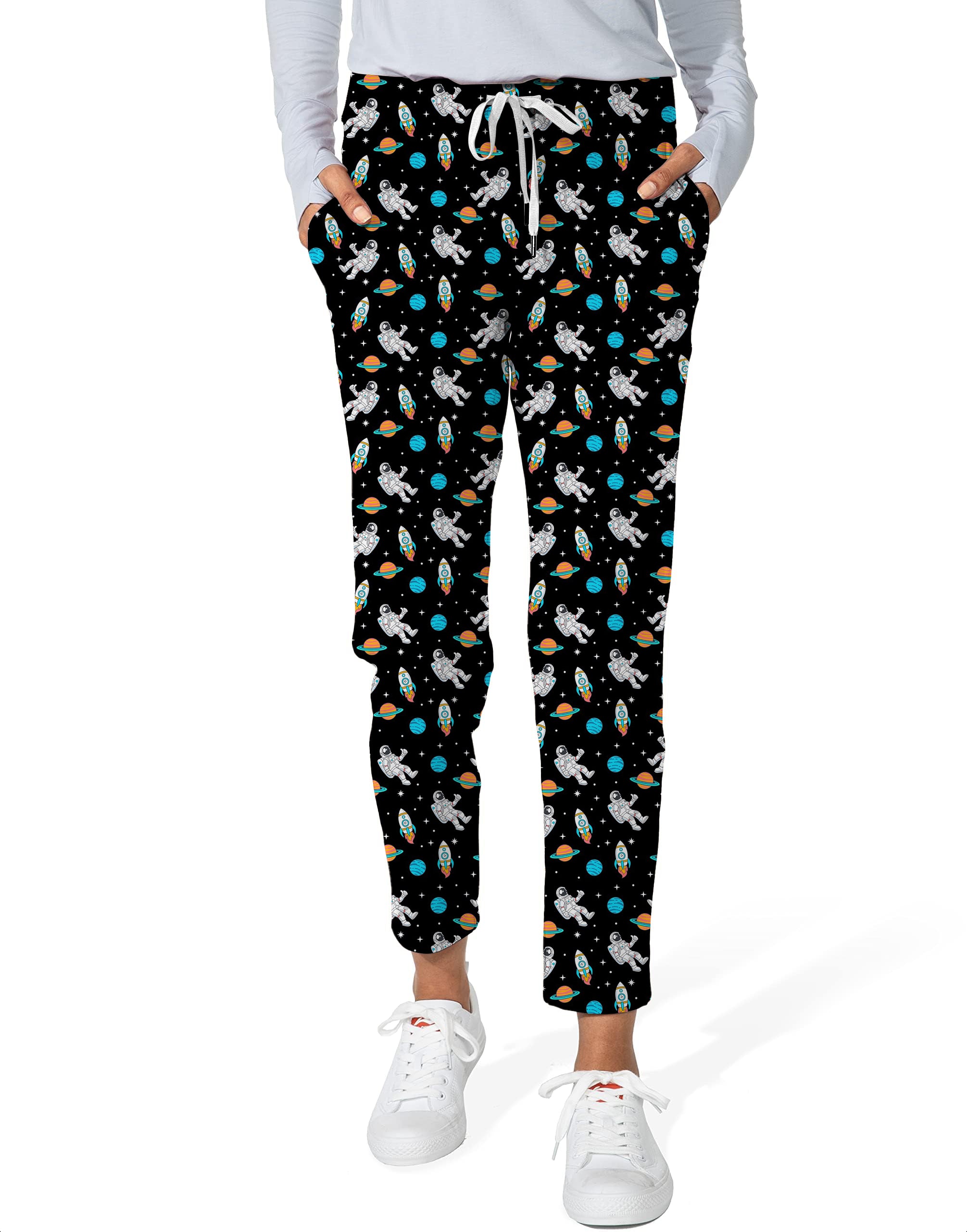 Space Man-Women's 7/8 Stretch Ankle Golf Pants