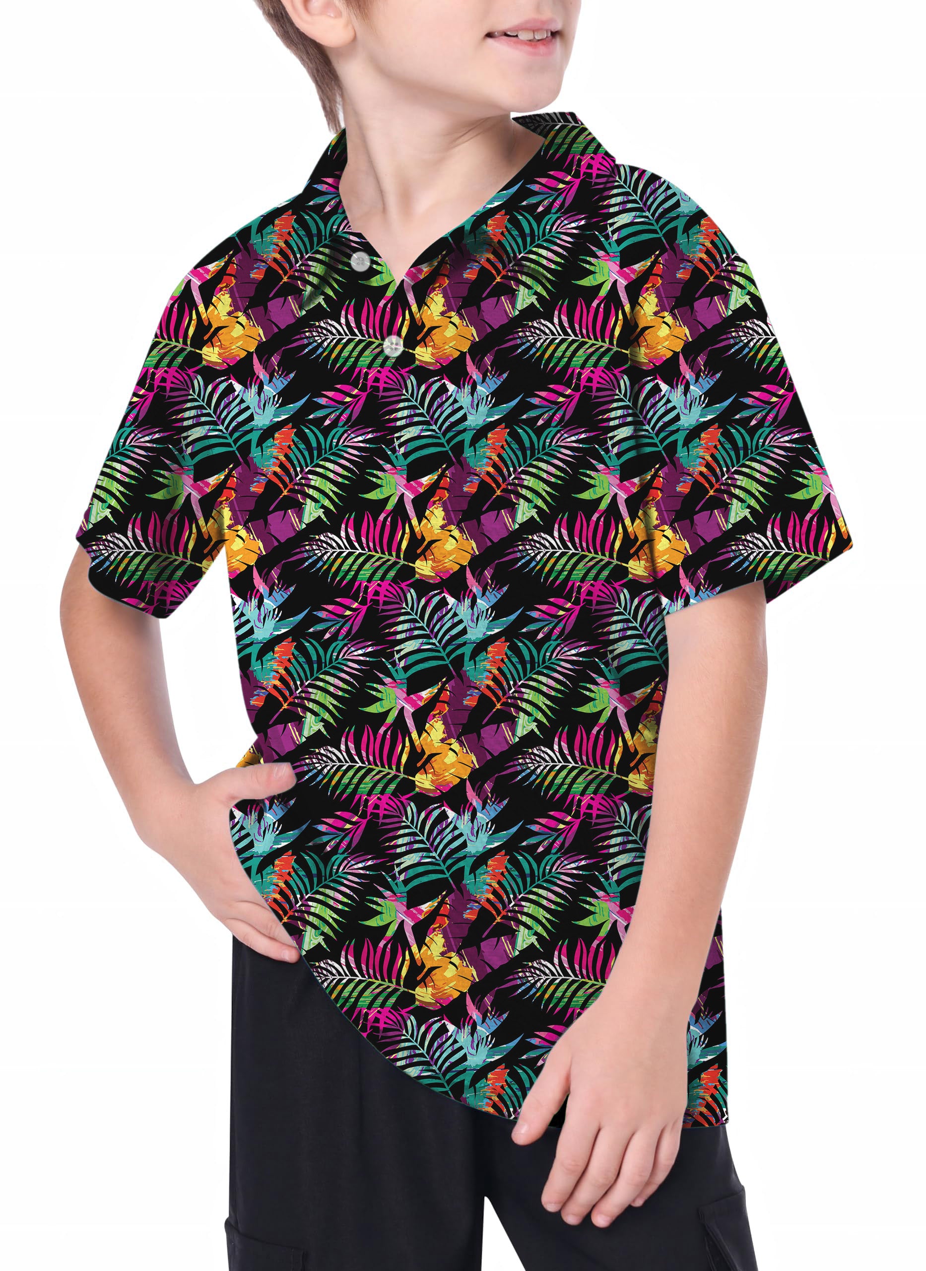 Youth Palm Tree Golf Polo