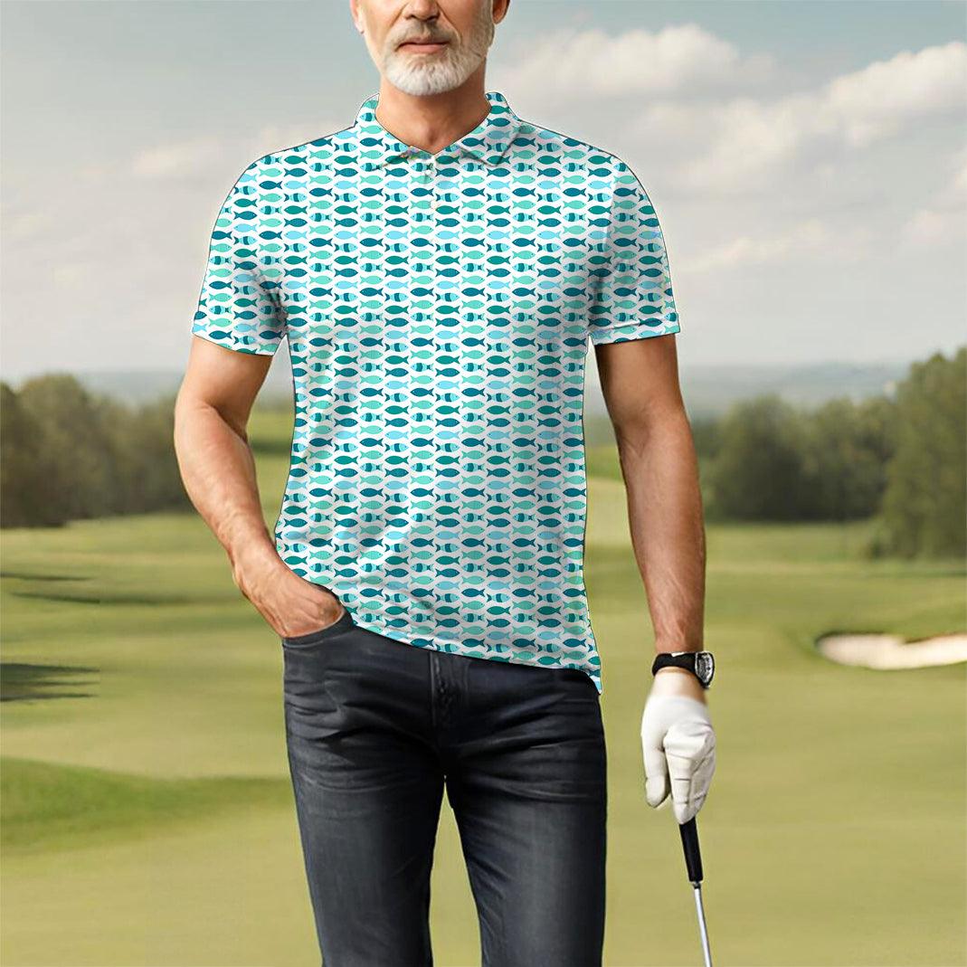 Men's Fish Pond golf polo