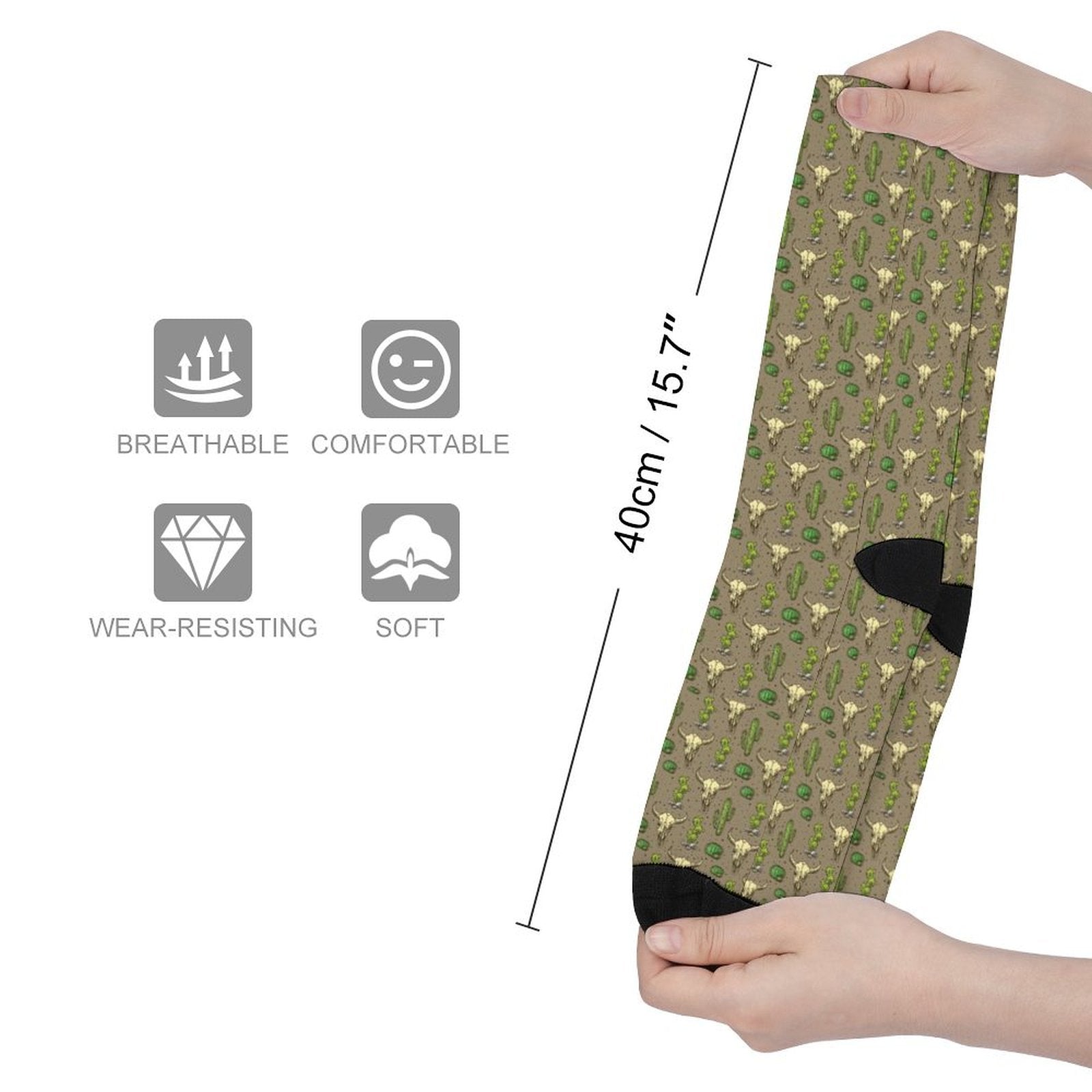 deep in the dessert Prined socks Gifts for Men Women