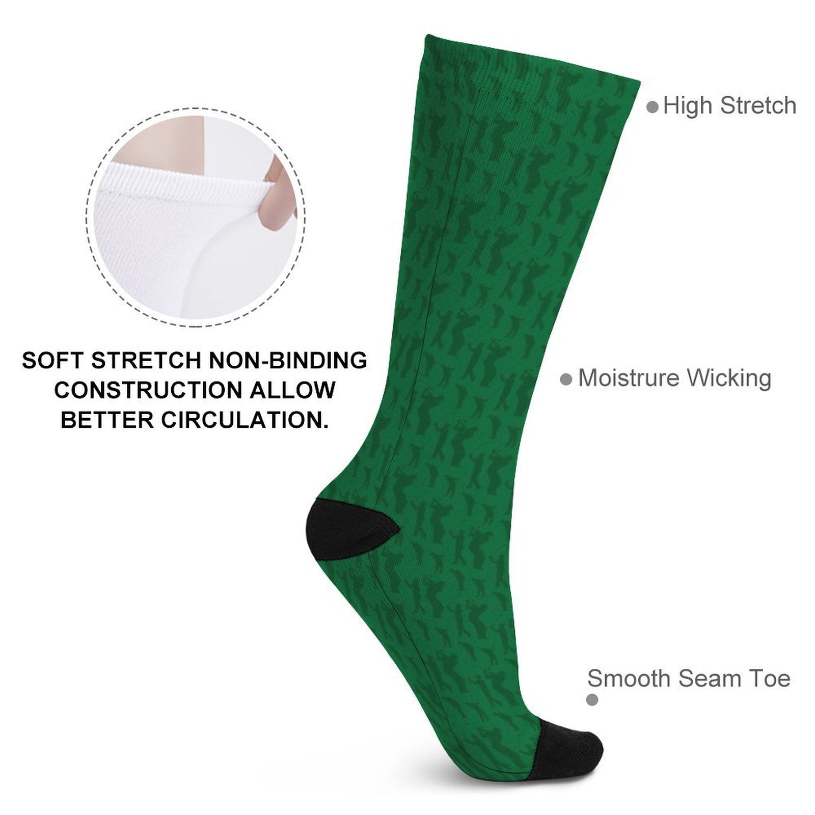 golf player Prined socks Gifts for Men Women