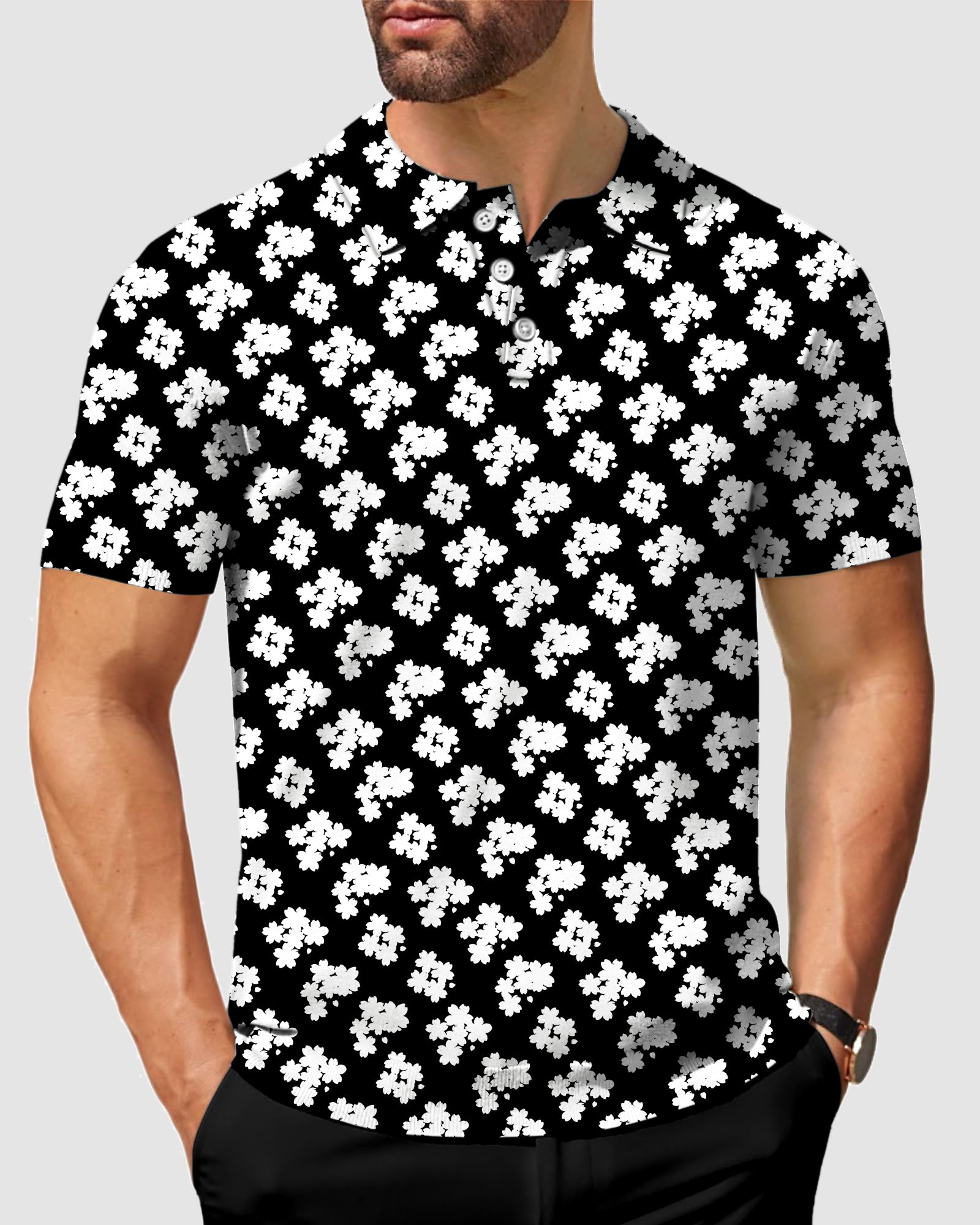 Men's sakura golf polo