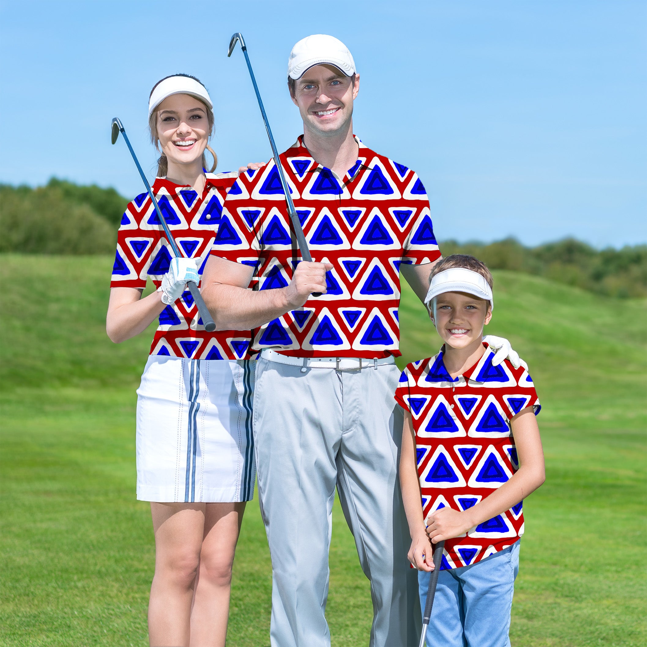 Family Triangle tribal set Golf Championship Trophy tournament