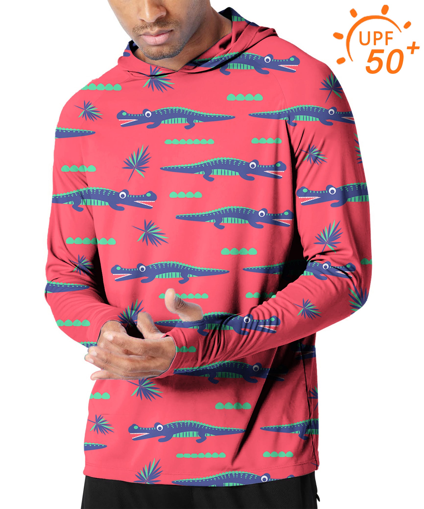 Men's Outdoor Alligator's Got My Ball Golf Sun Protection Slim Fit hoodies