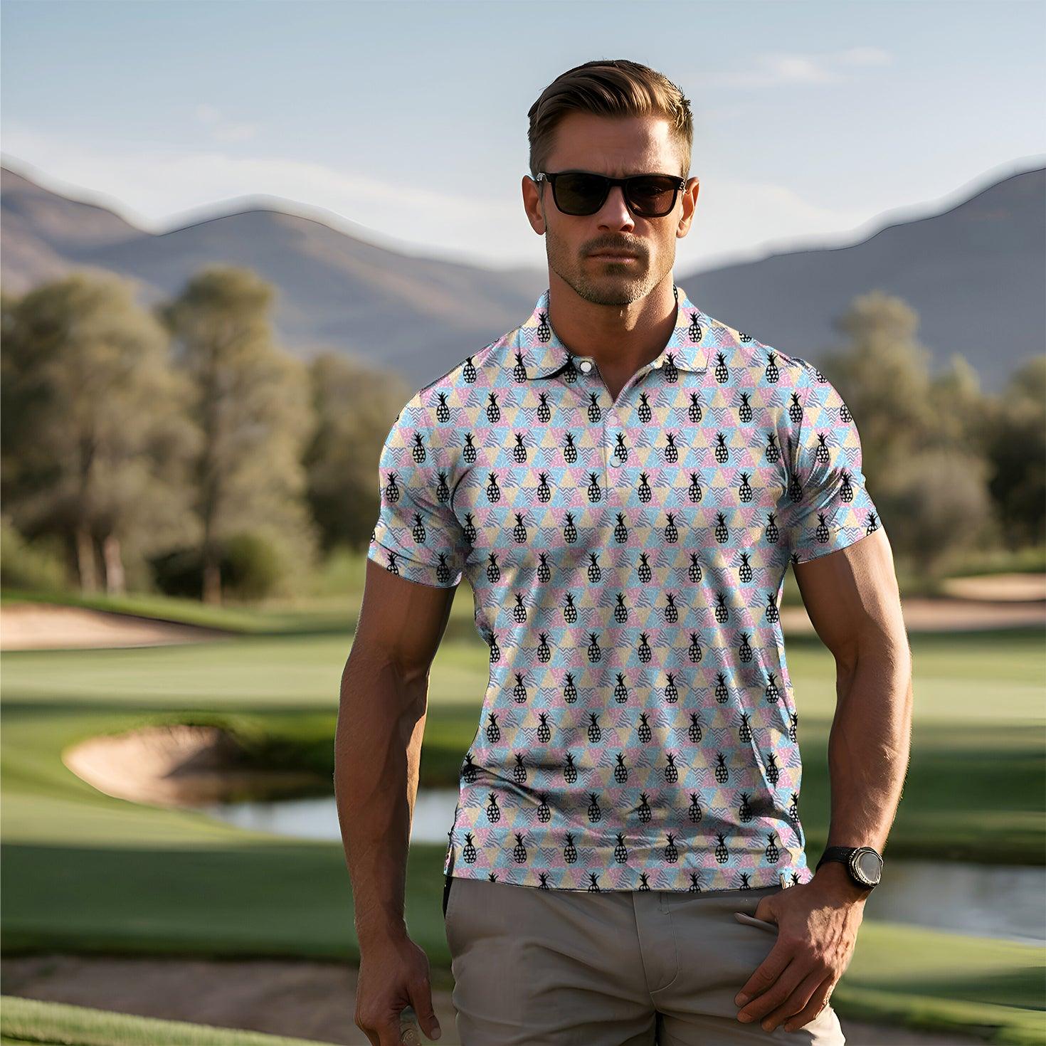 Men's Pineapple Paradise golf polo