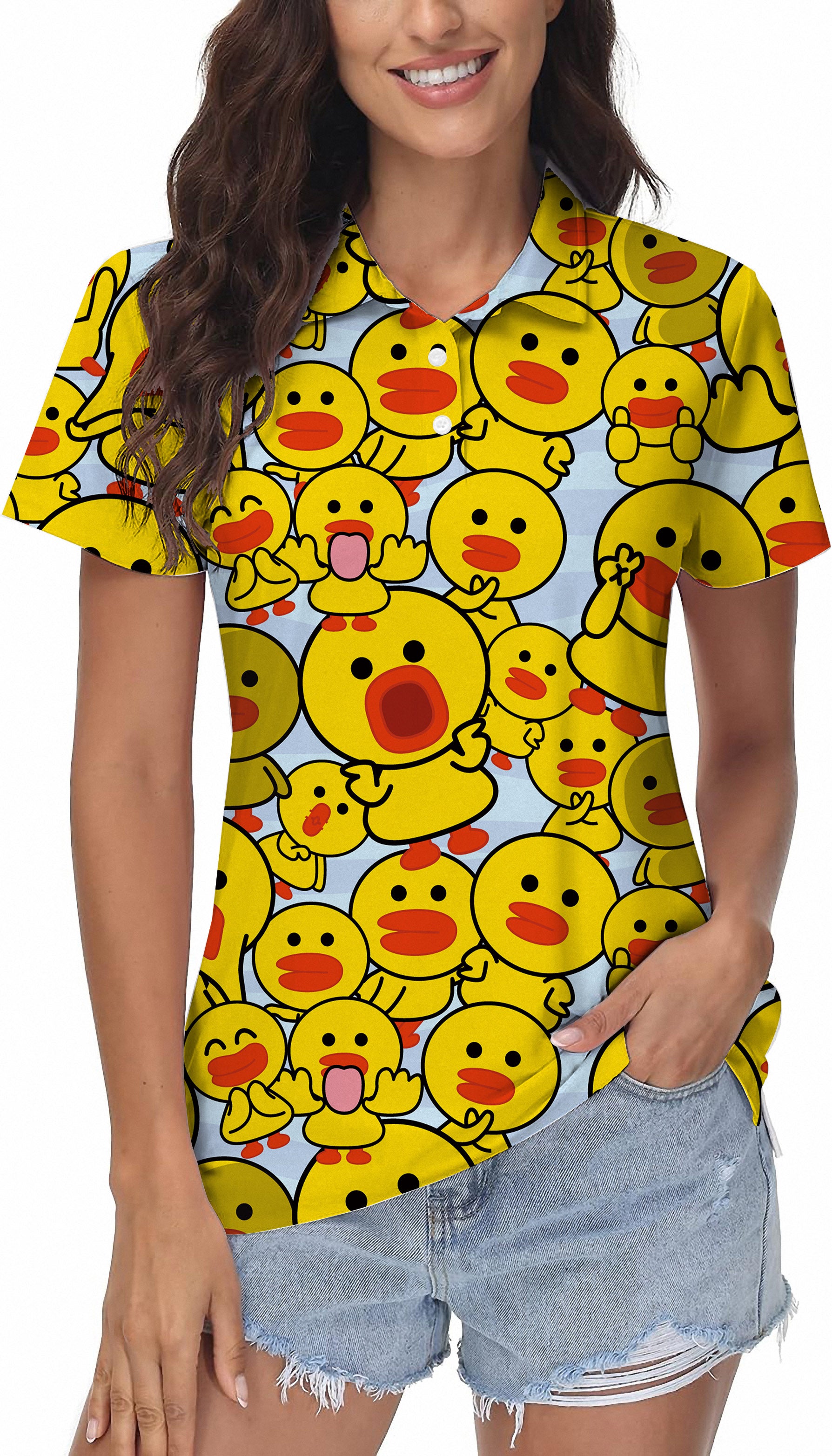 Yellow duck Women's Golf Polo