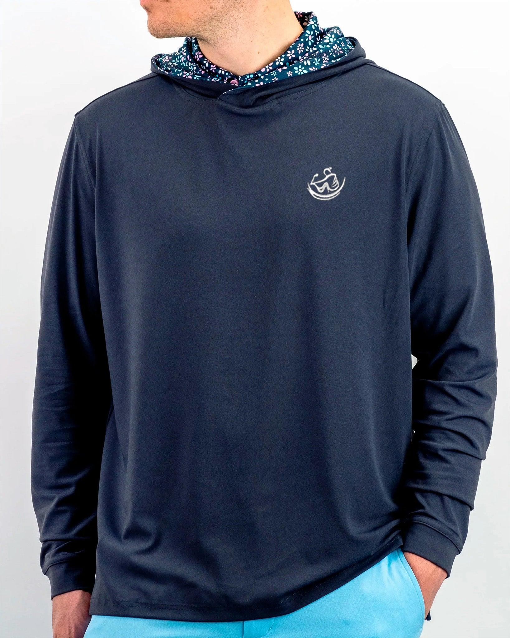 Embroidered men golf hoodies sweater outerwear