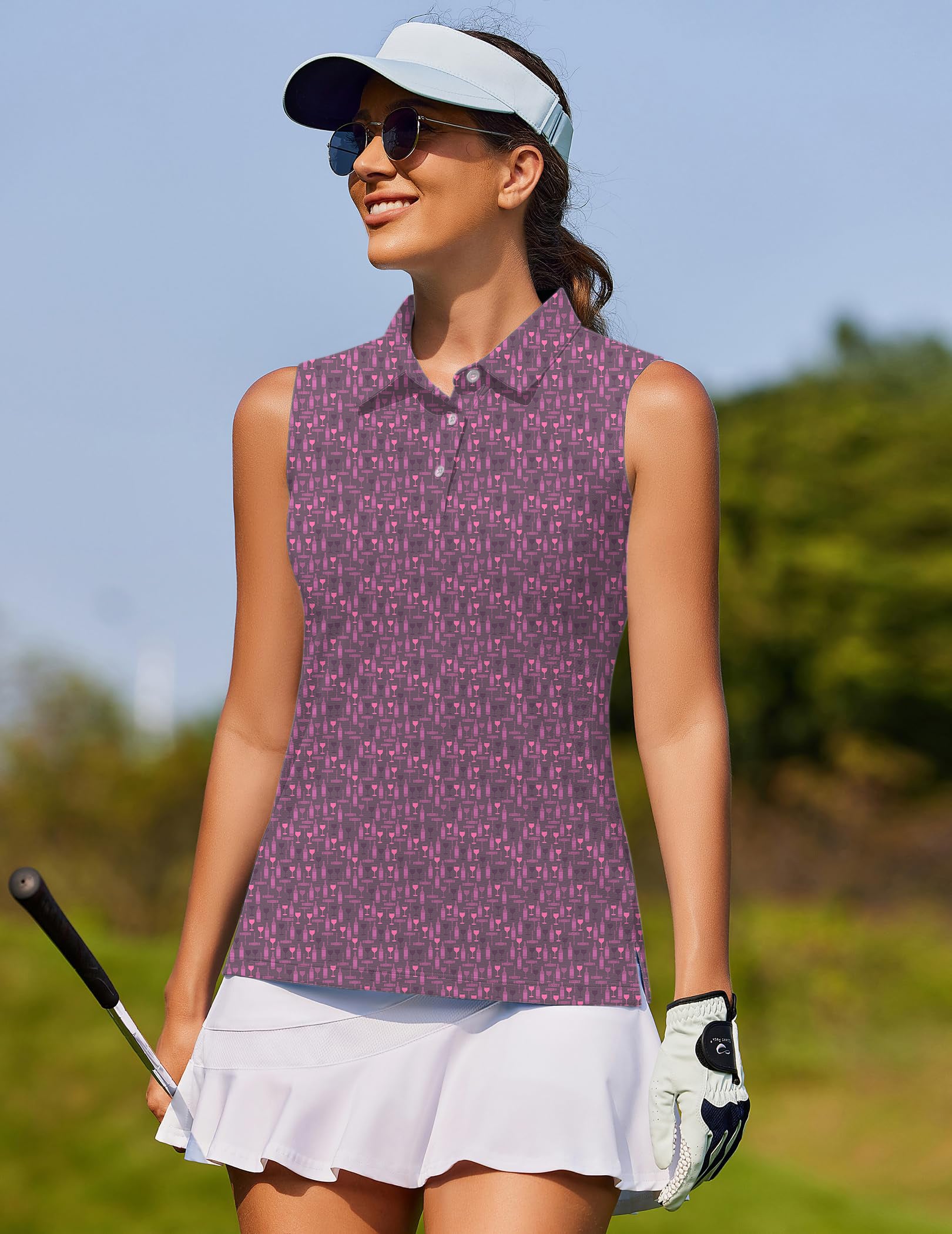 Wine Life Women's golf Sleeveless shirt